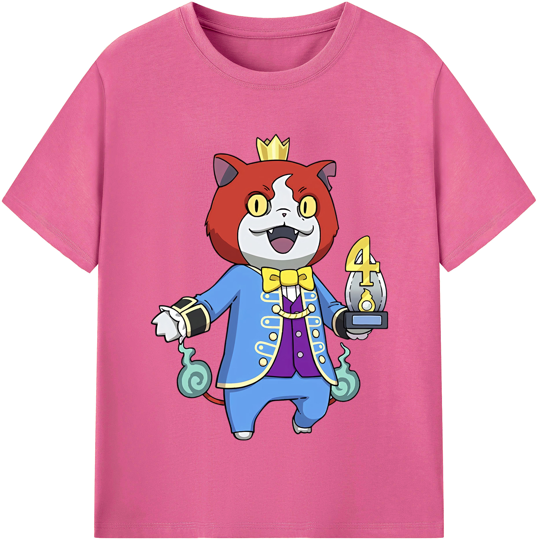 （画像用） 妖怪ウォッチ Yo-kai Watch レディースカジュアルプリントTシャツ（綿100％）