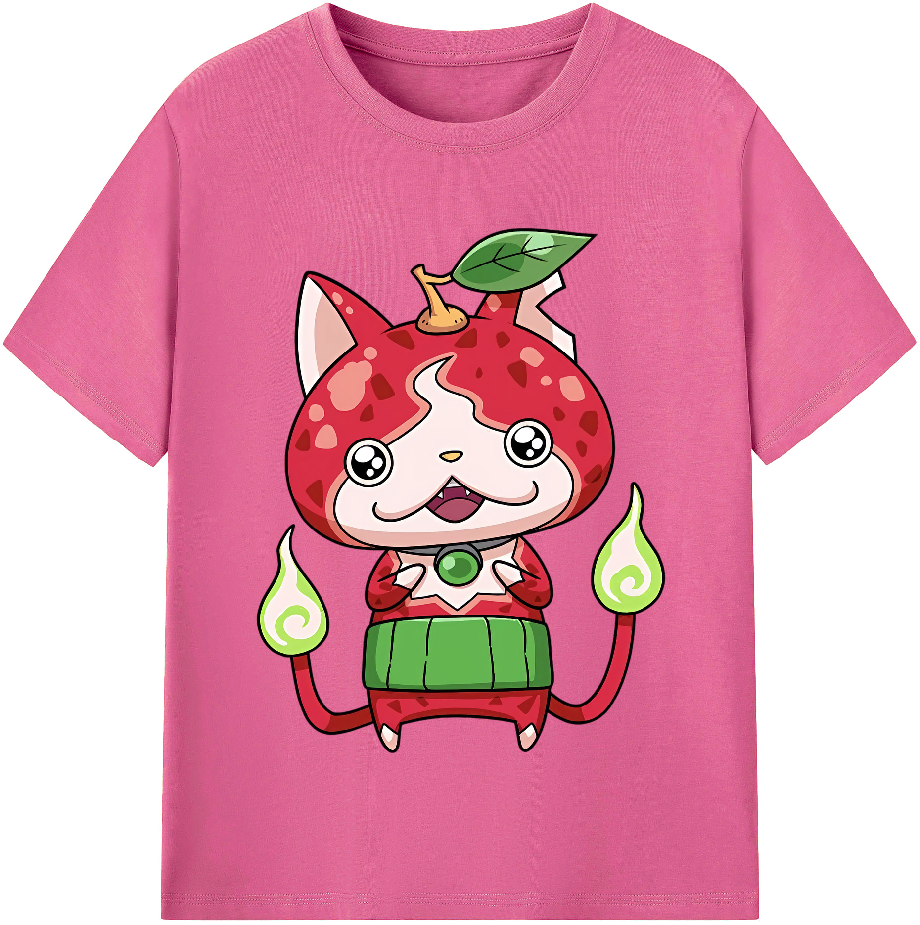 （画像用） 妖怪ウォッチ Yo-kai Watch レディースカジュアルプリントTシャツ（綿100％）