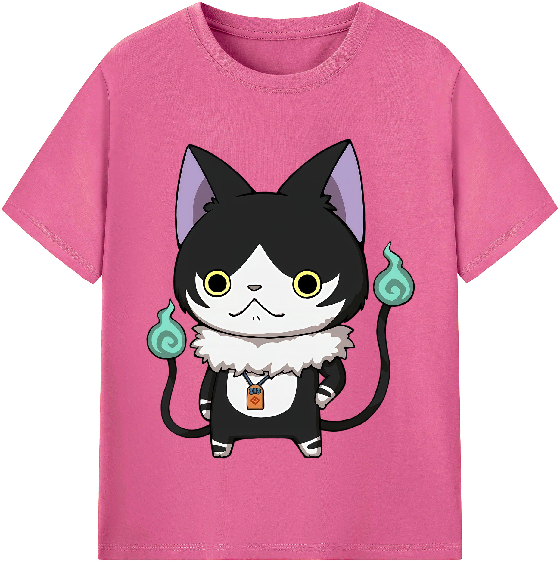 （画像用） 妖怪ウォッチ Yo-kai Watch レディースカジュアルプリントTシャツ（綿100％）