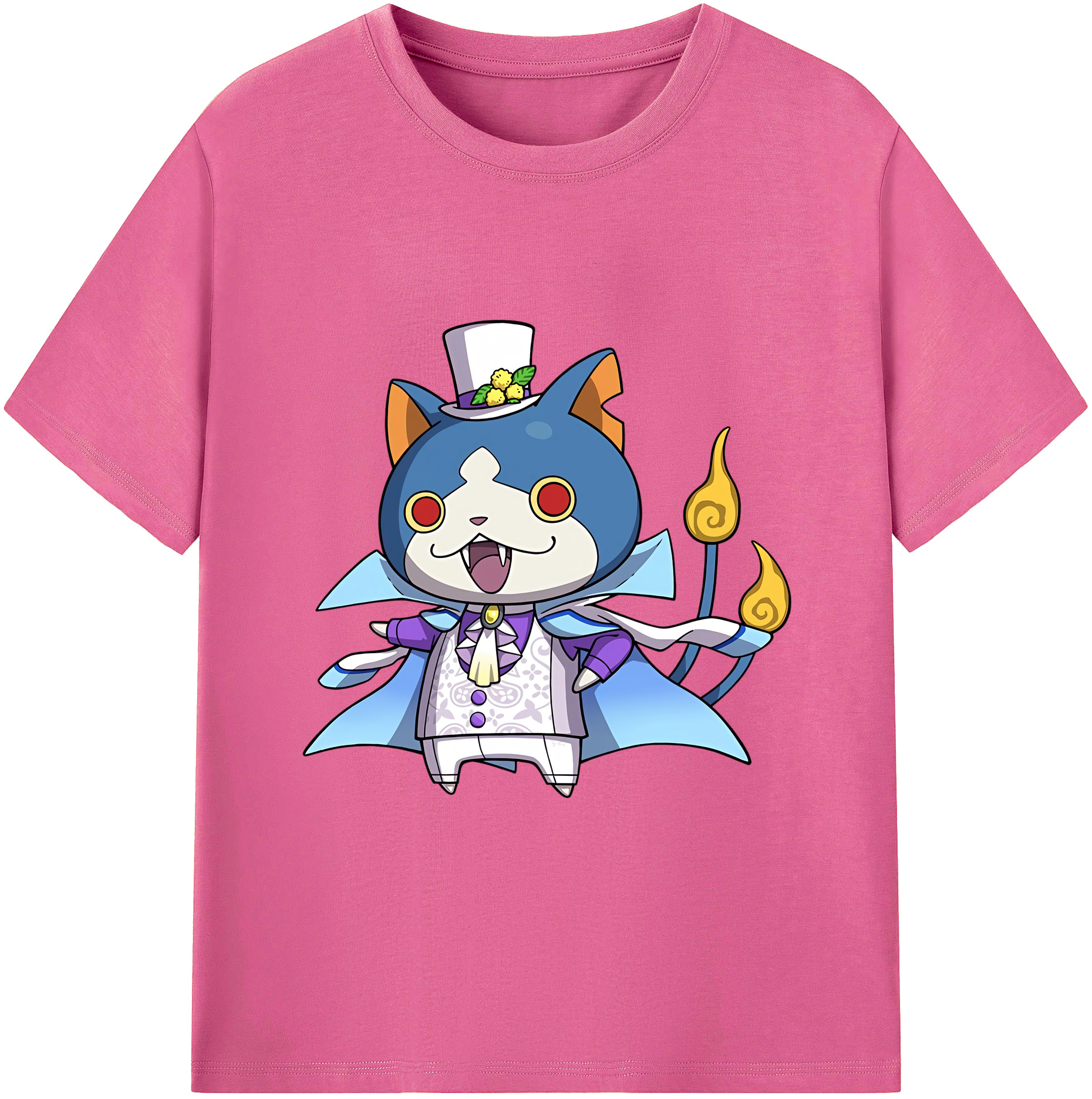 （画像用） 妖怪ウォッチ Yo-kai Watch レディースカジュアルプリントTシャツ（綿100％）