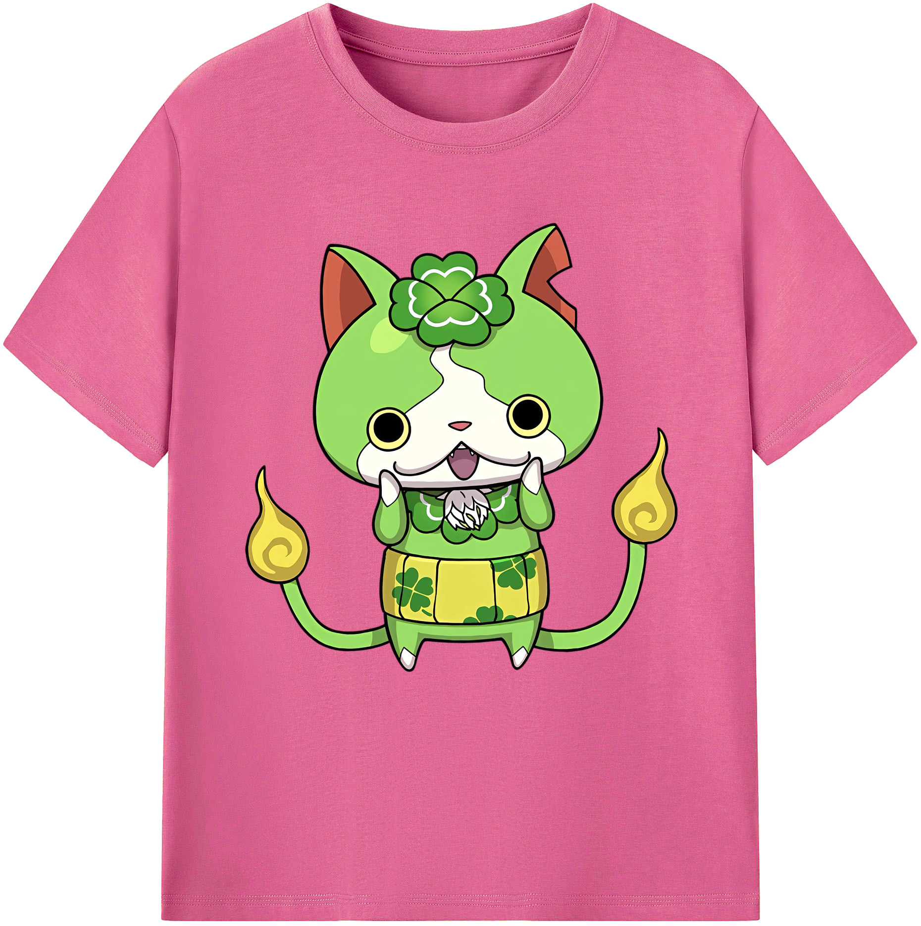 （画像用） 妖怪ウォッチ Yo-kai Watch レディースカジュアルプリントTシャツ（綿100％）