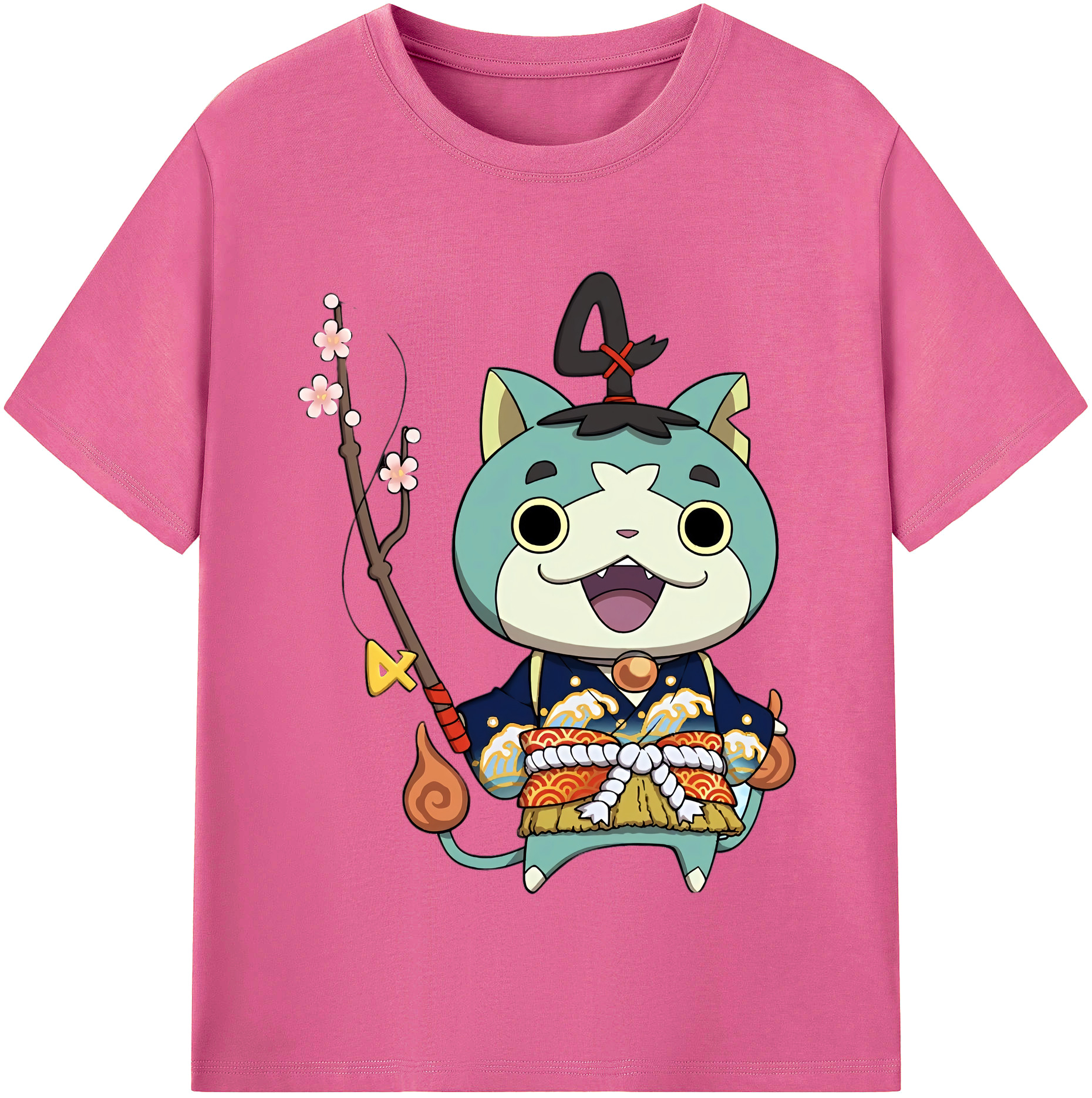 （画像用） 妖怪ウォッチ Yo-kai Watch レディースカジュアルプリントTシャツ（綿100％）