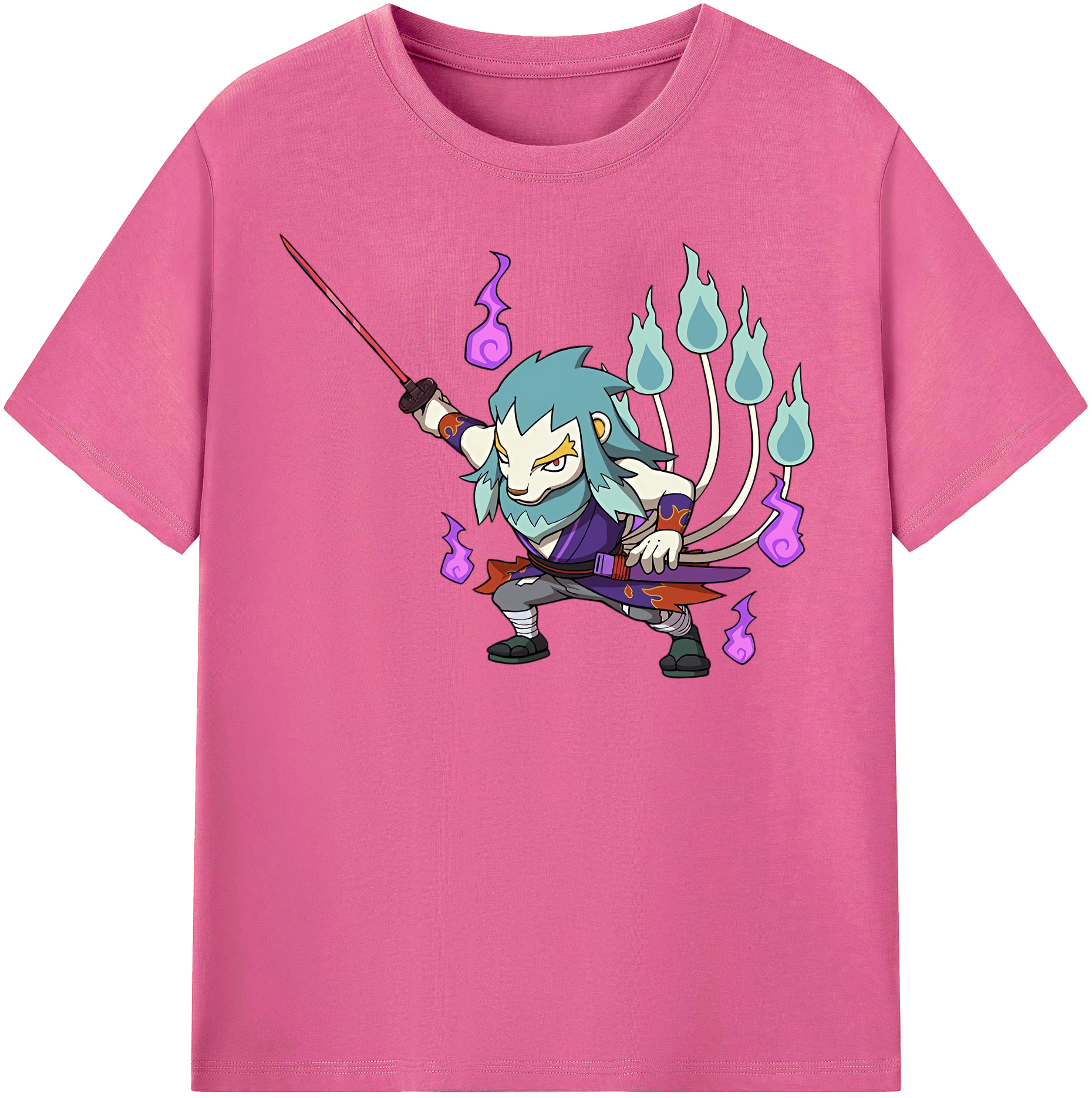（画像用） 妖怪ウォッチ Yo-kai Watch レディースカジュアルプリントTシャツ（綿100％）