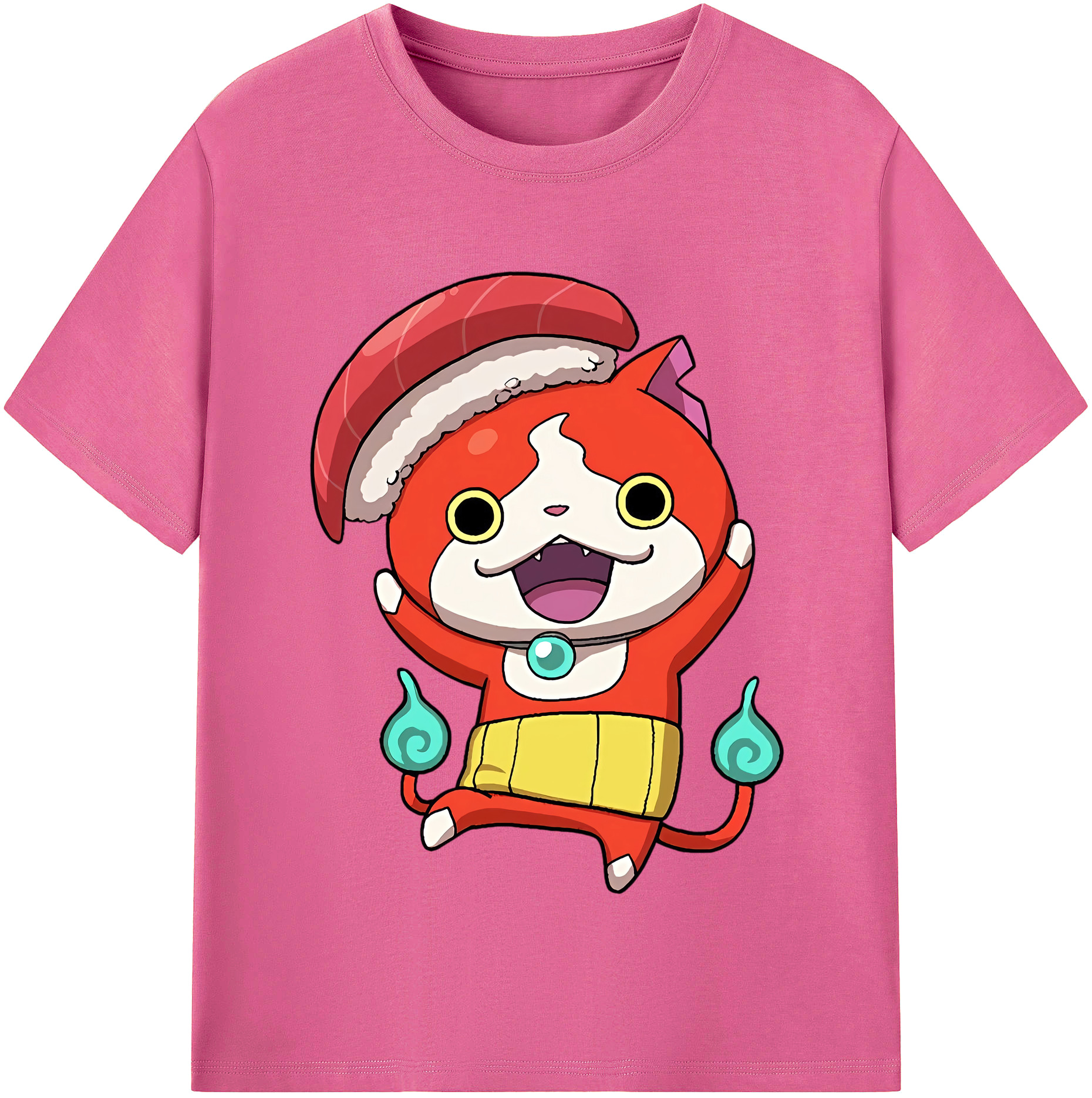 （画像用） 妖怪ウォッチ Yo-kai Watch レディースカジュアルプリントTシャツ（綿100％）