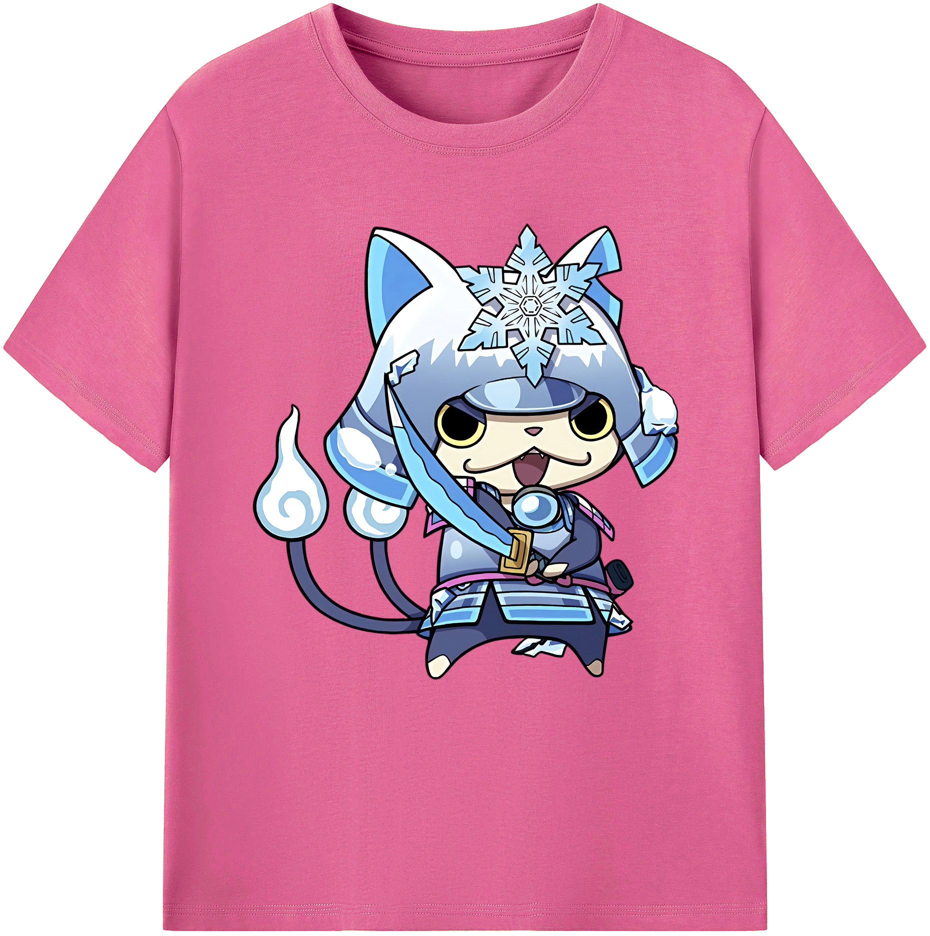 （画像用） 妖怪ウォッチ Yo-kai Watch レディースカジュアルプリントTシャツ（綿100％）