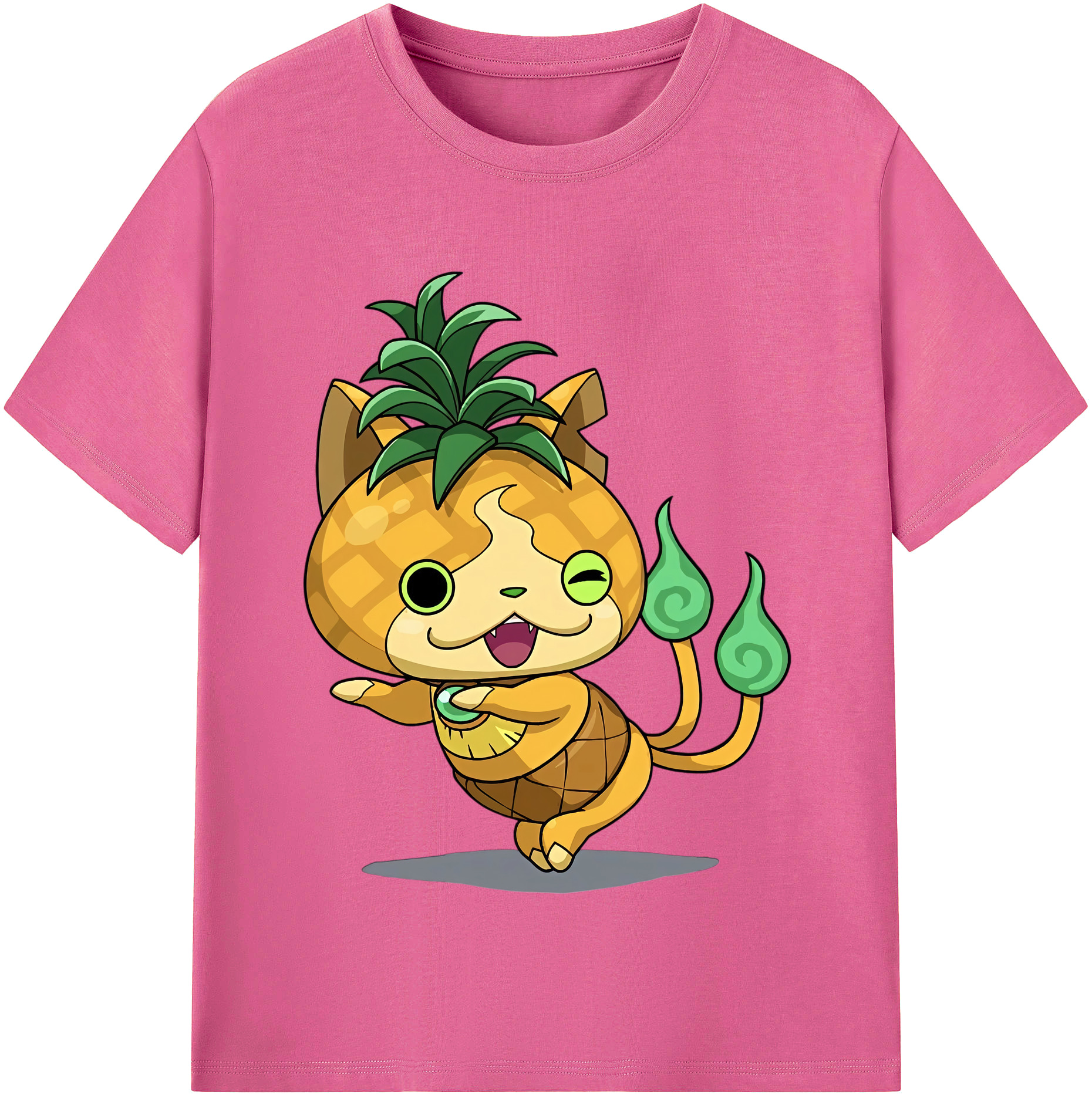 （画像用） 妖怪ウォッチ Yo-kai Watch レディースカジュアルプリントTシャツ（綿100％）