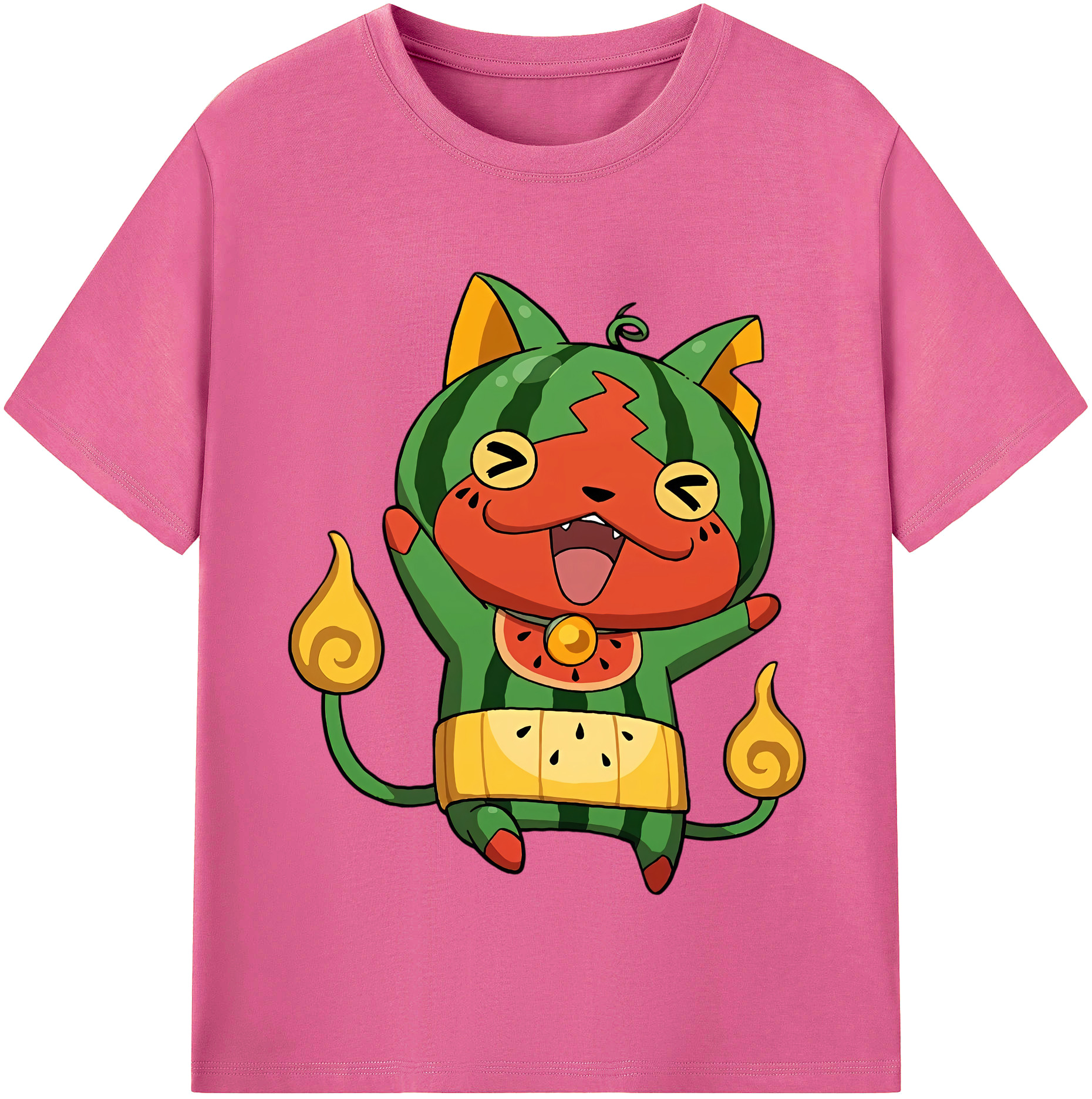 （画像用） 妖怪ウォッチ Yo-kai Watch レディースカジュアルプリントTシャツ（綿100％）