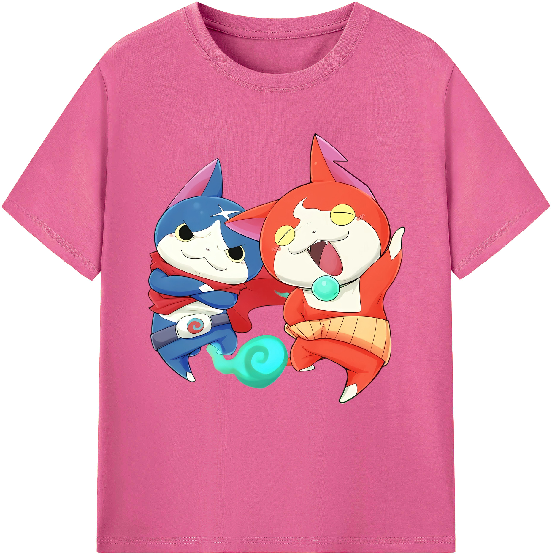 （画像用） 妖怪ウォッチ Yo-kai Watch レディースカジュアルプリントTシャツ（綿100％）