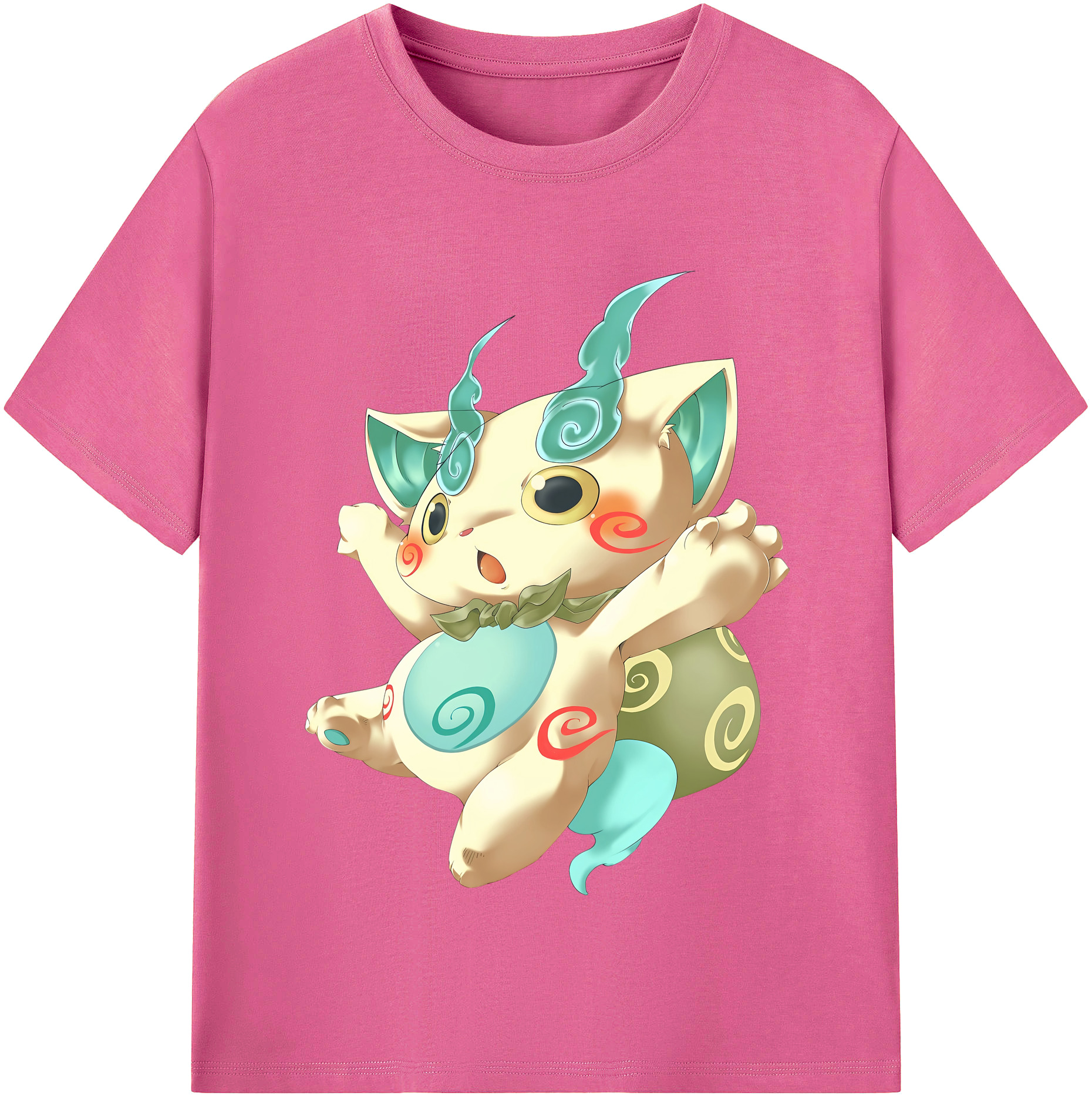 （画像用） 妖怪ウォッチ Yo-kai Watch レディースカジュアルプリントTシャツ（綿100％）