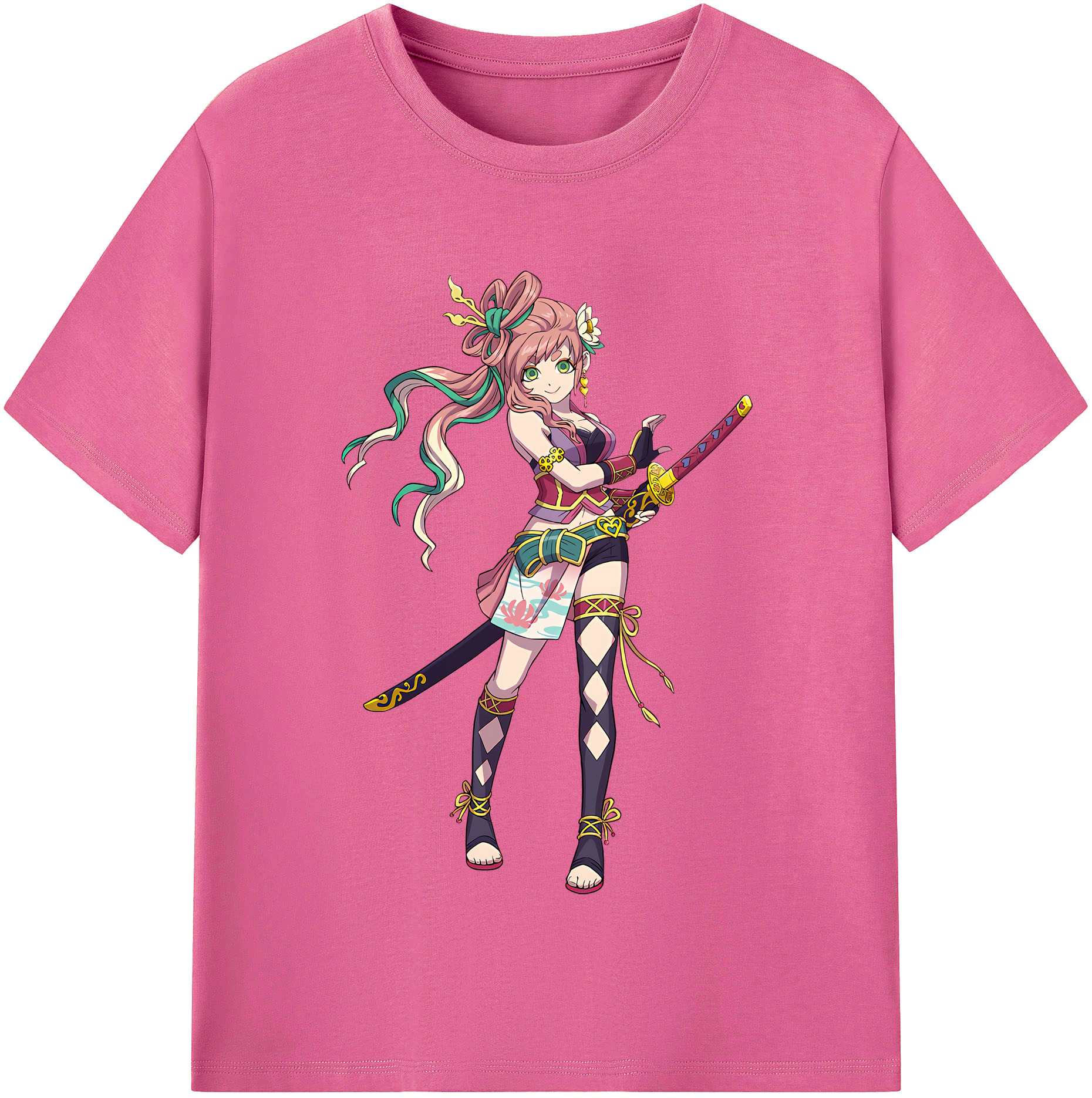 （画像用） 妖怪ウォッチ Yo-kai Watch レディースカジュアルプリントTシャツ（綿100％）
