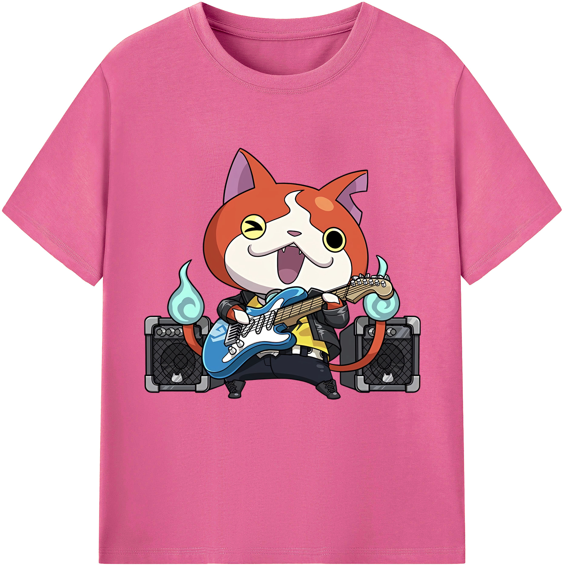（画像用） 妖怪ウォッチ Yo-kai Watch レディースカジュアルプリントTシャツ（綿100％）