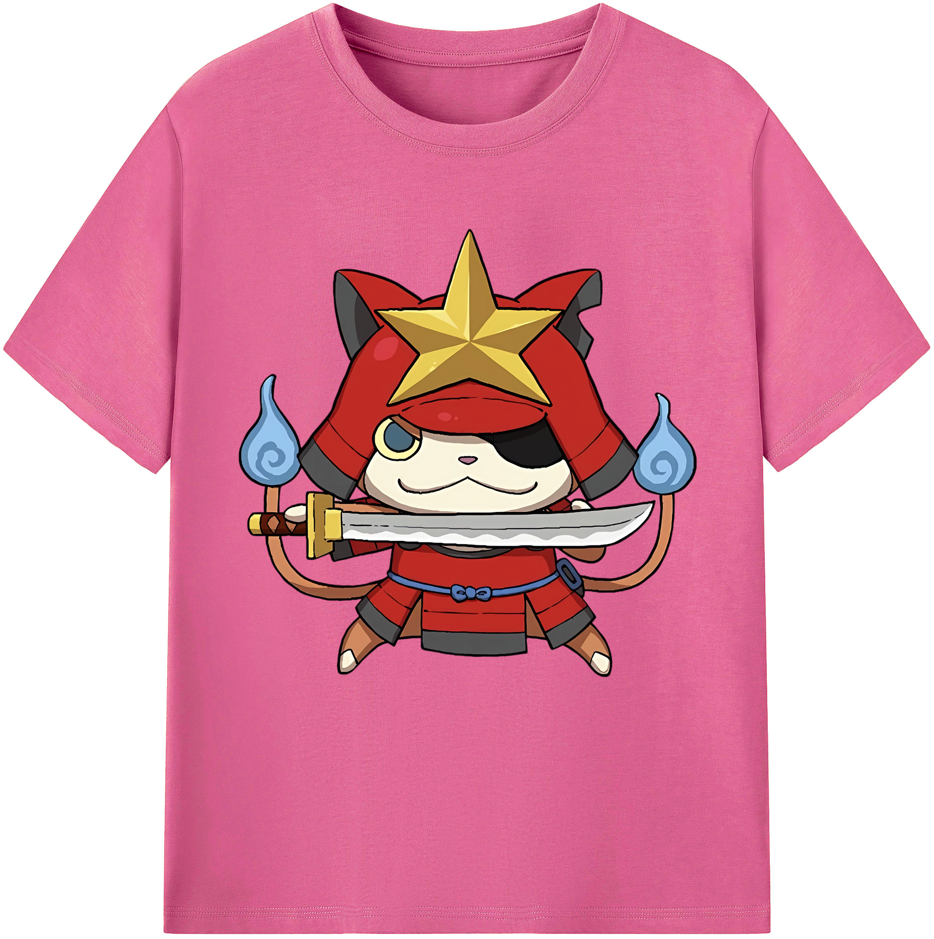 （画像用） 妖怪ウォッチ Yo-kai Watch レディースカジュアルプリントTシャツ（綿100％）