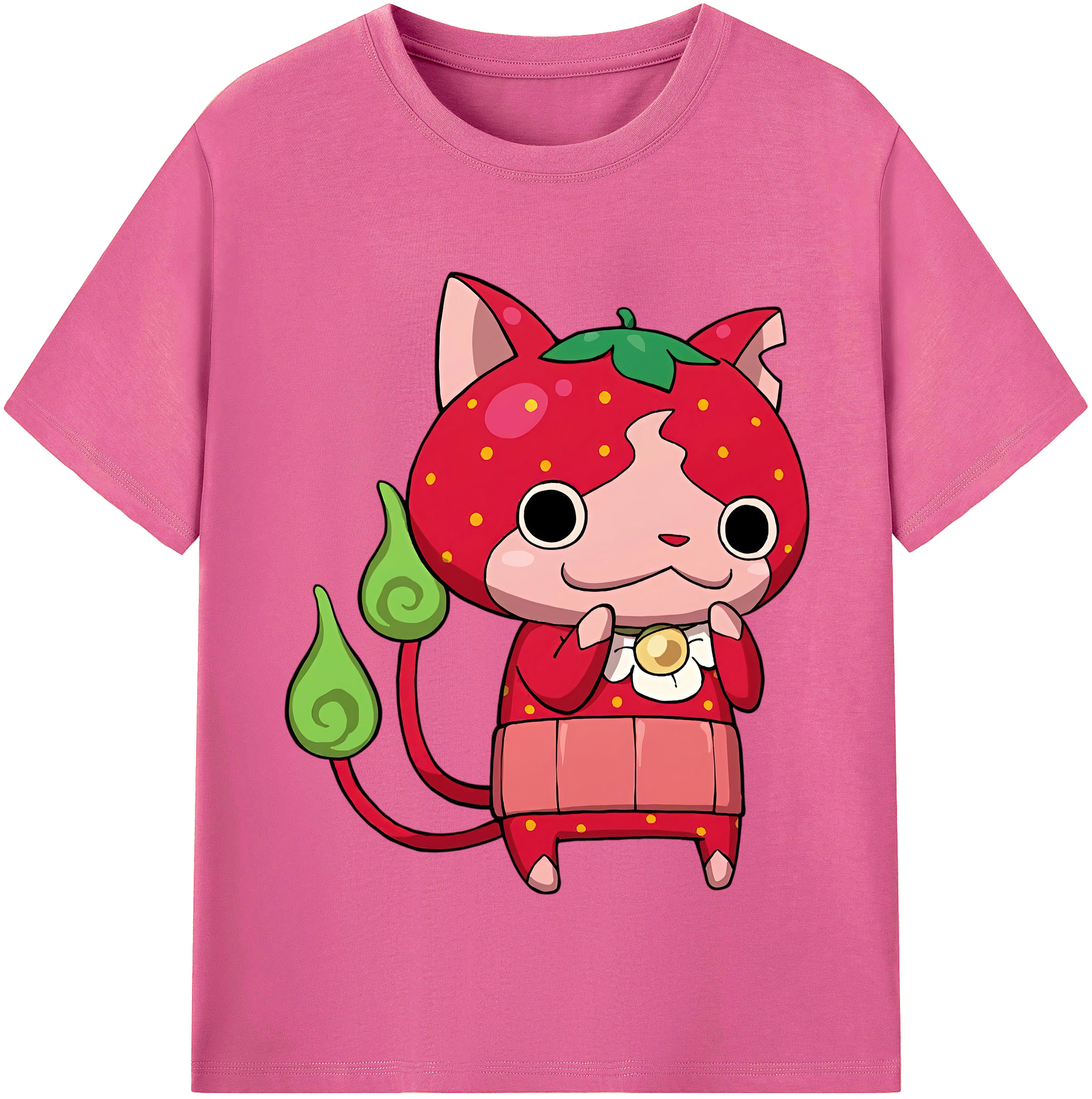 （画像用） 妖怪ウォッチ Yo-kai Watch レディースカジュアルプリントTシャツ（綿100％）