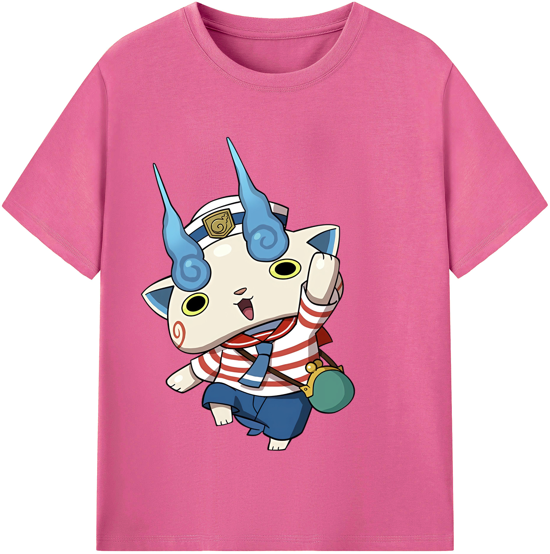 （画像用） 妖怪ウォッチ Yo-kai Watch レディースカジュアルプリントTシャツ（綿100％）