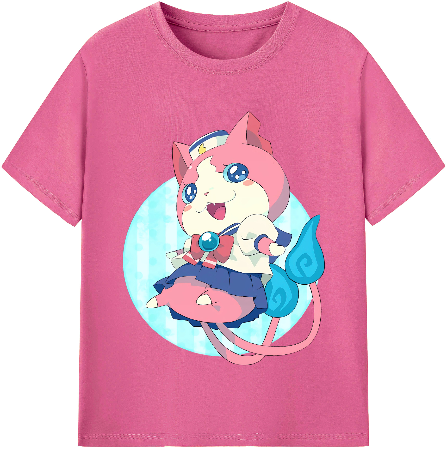 （画像用） 妖怪ウォッチ Yo-kai Watch レディースカジュアルプリントTシャツ（綿100％）