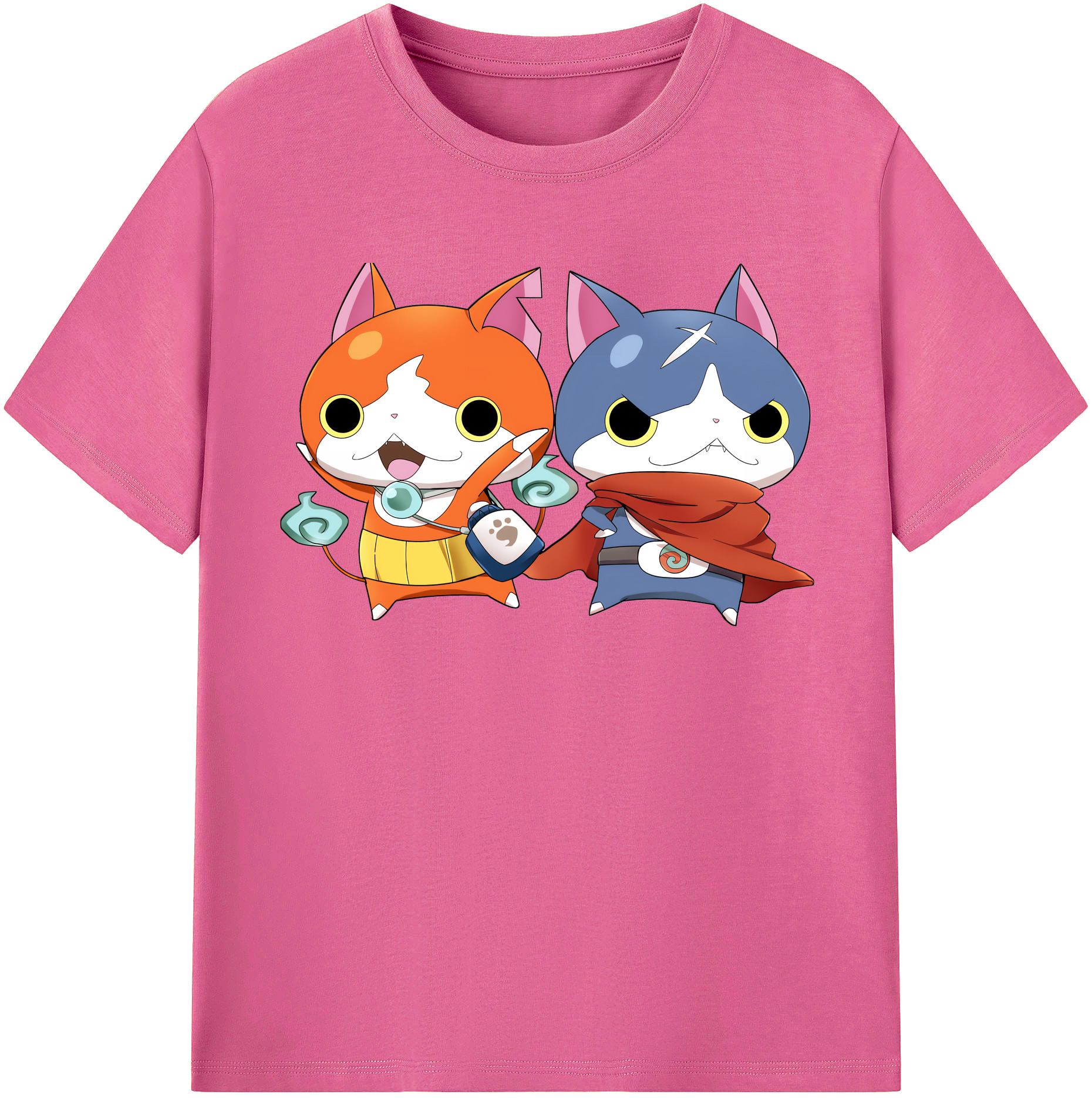 （画像用） 妖怪ウォッチ Yo-kai Watch レディースカジュアルプリントTシャツ（綿100％）