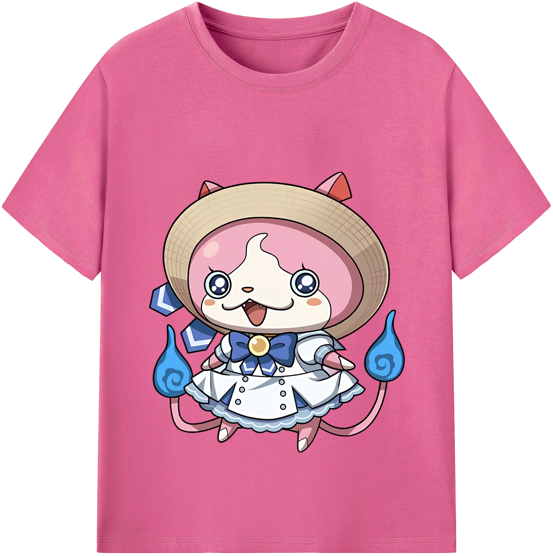 （画像用） 妖怪ウォッチ Yo-kai Watch レディースカジュアルプリントTシャツ（綿100％）