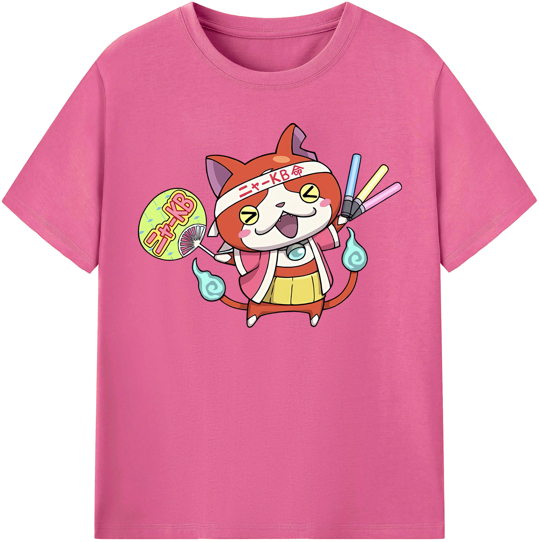 （画像用） 妖怪ウォッチ Yo-kai Watch レディースカジュアルプリントTシャツ（綿100％）