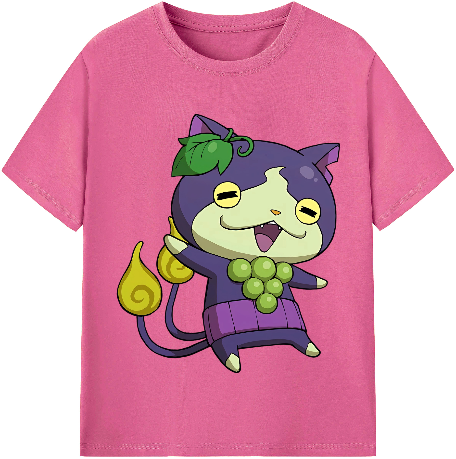 （画像用） 妖怪ウォッチ Yo-kai Watch レディースカジュアルプリントTシャツ（綿100％）