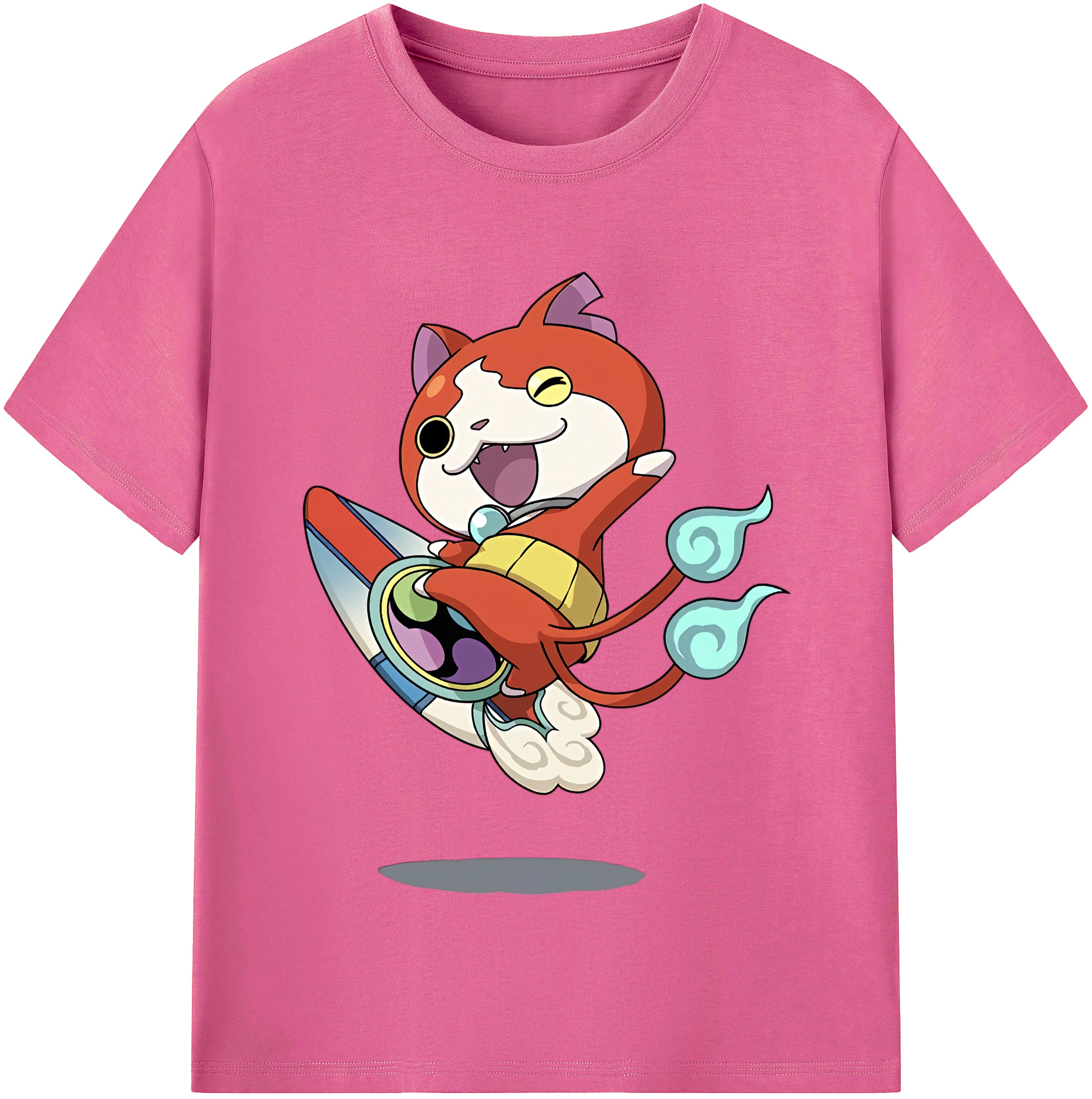 （画像用） 妖怪ウォッチ Yo-kai Watch レディースカジュアルプリントTシャツ（綿100％）