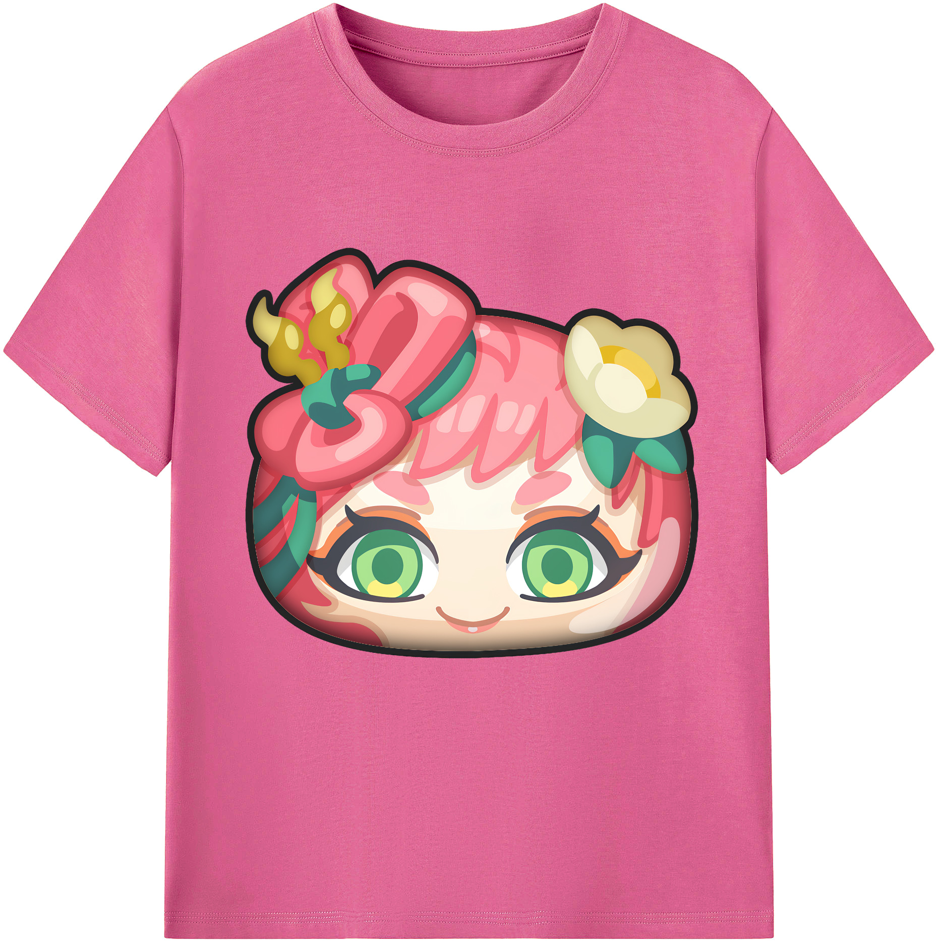 （画像用） 妖怪ウォッチ Yo-kai Watch レディースカジュアルプリントTシャツ（綿100％）
