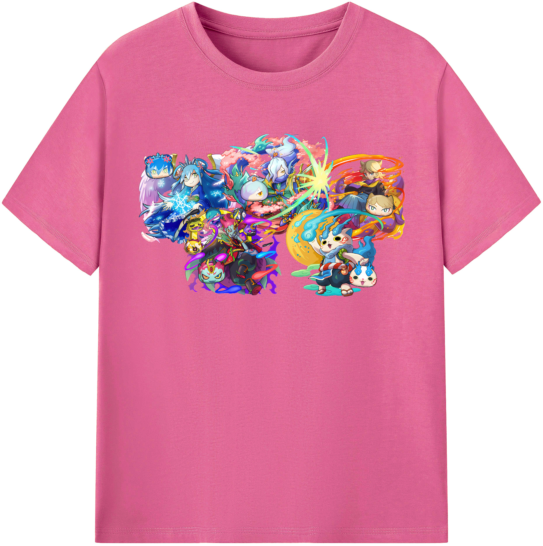 （画像用） 妖怪ウォッチ Yo-kai Watch レディースカジュアルプリントTシャツ（綿100％）