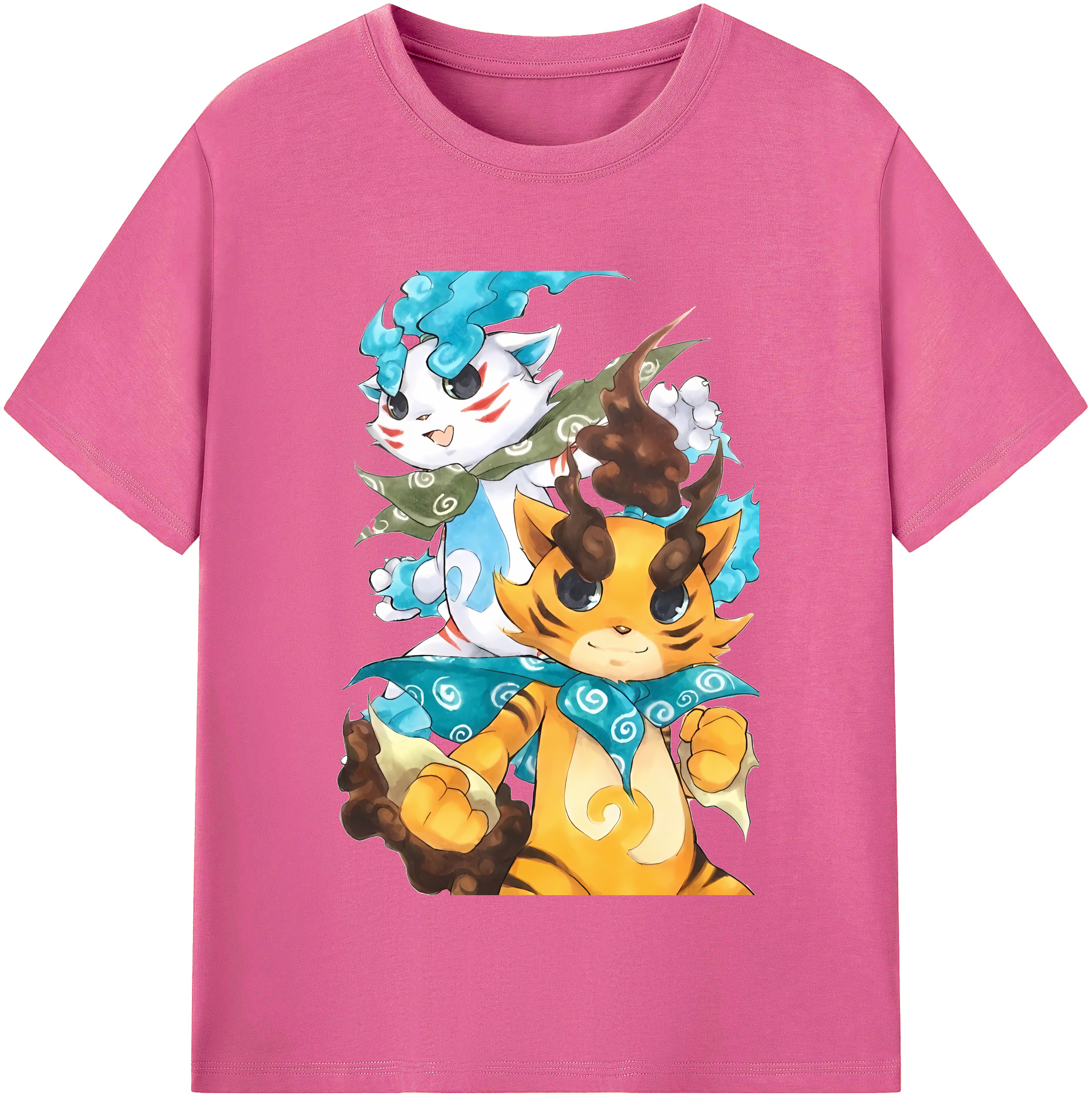 （画像用） 妖怪ウォッチ Yo-kai Watch レディースカジュアルプリントTシャツ（綿100％）