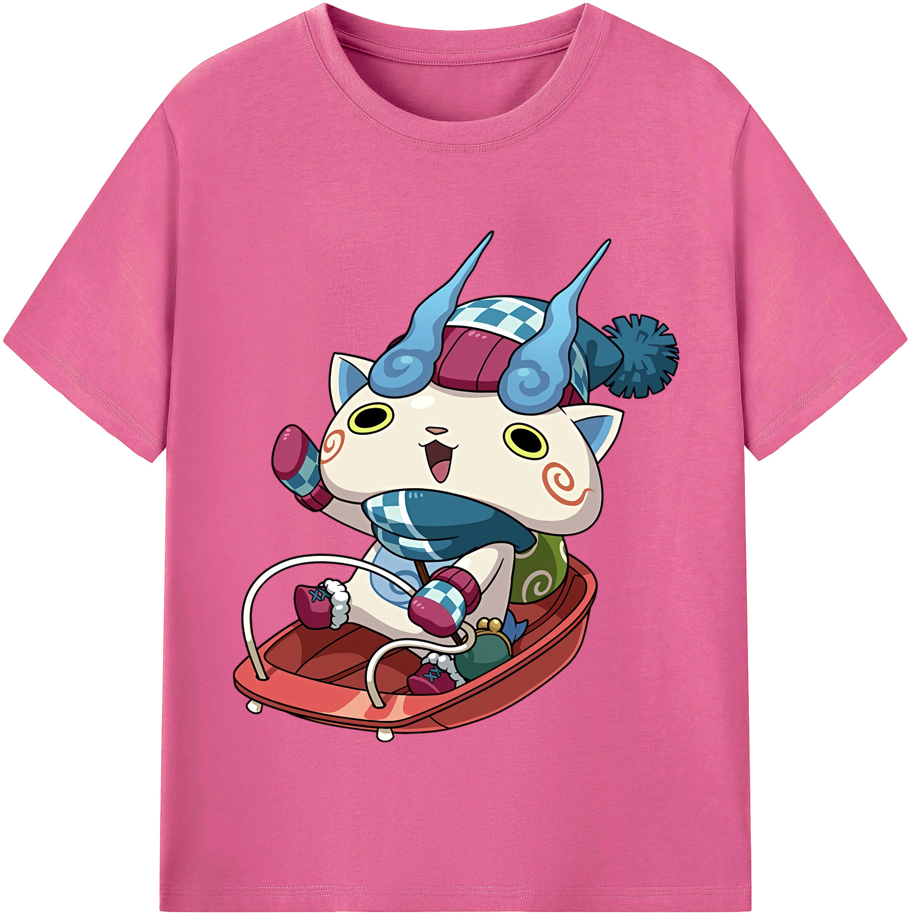 （画像用） 妖怪ウォッチ Yo-kai Watch レディースカジュアルプリントTシャツ（綿100％）