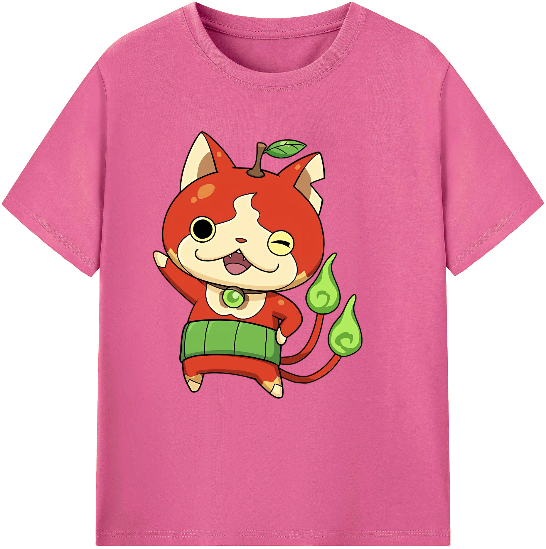 （画像用） 妖怪ウォッチ Yo-kai Watch レディースカジュアルプリントTシャツ（綿100％）