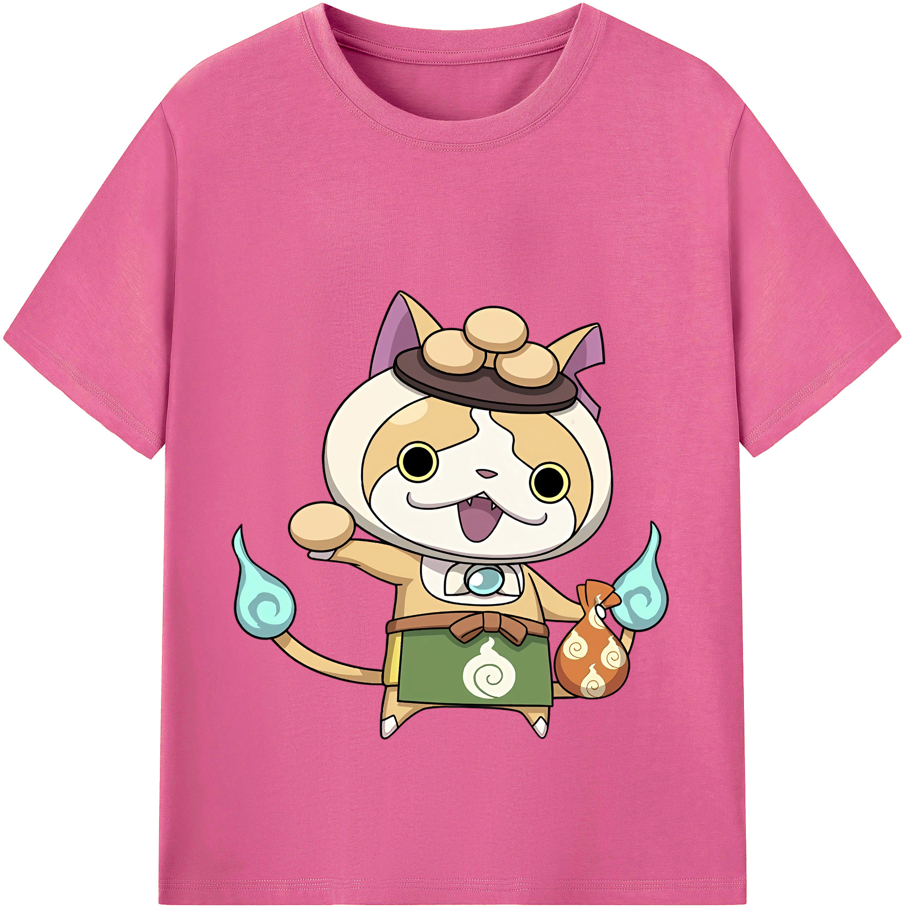（画像用） 妖怪ウォッチ Yo-kai Watch レディースカジュアルプリントTシャツ（綿100％）