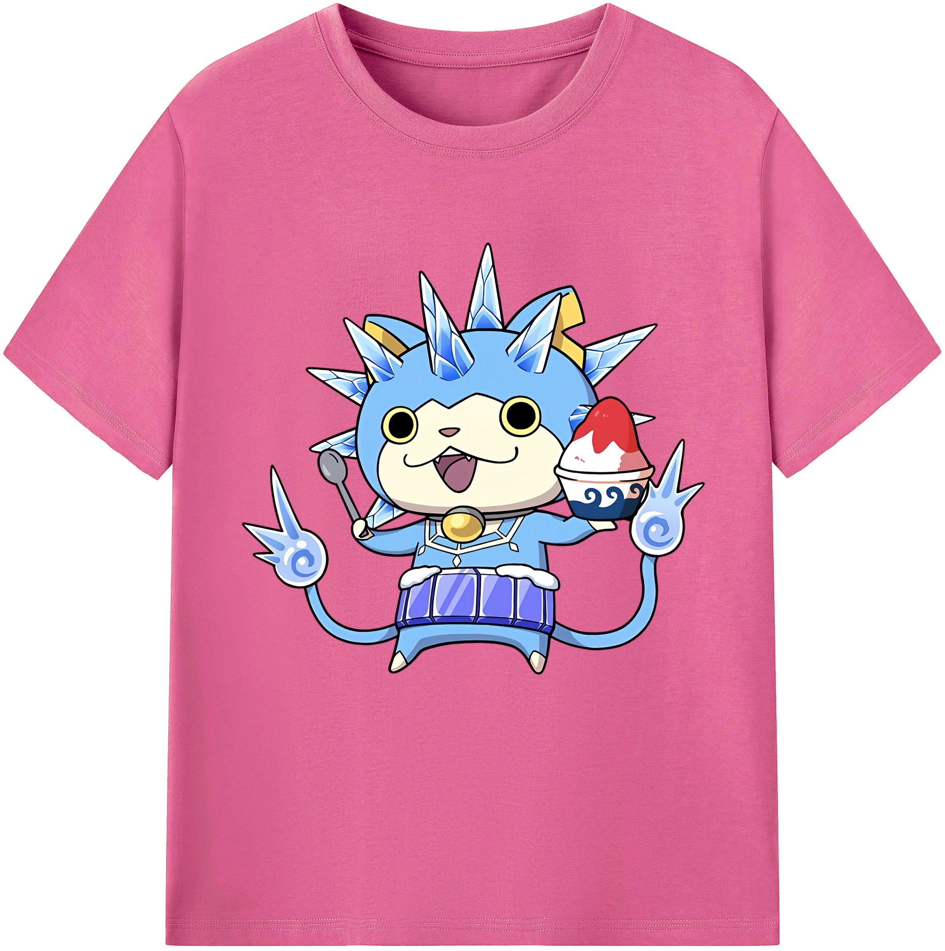 （画像用） 妖怪ウォッチ Yo-kai Watch レディースカジュアルプリントTシャツ（綿100％）
