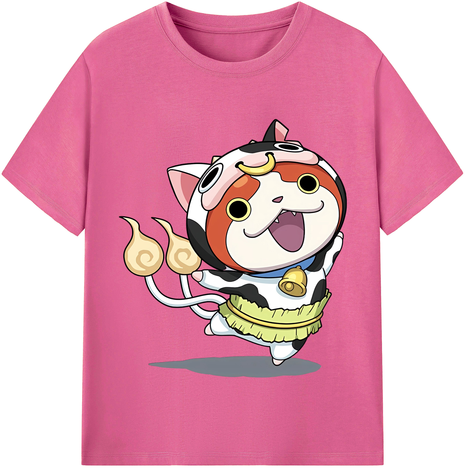 （画像用） 妖怪ウォッチ Yo-kai Watch レディースカジュアルプリントTシャツ（綿100％）