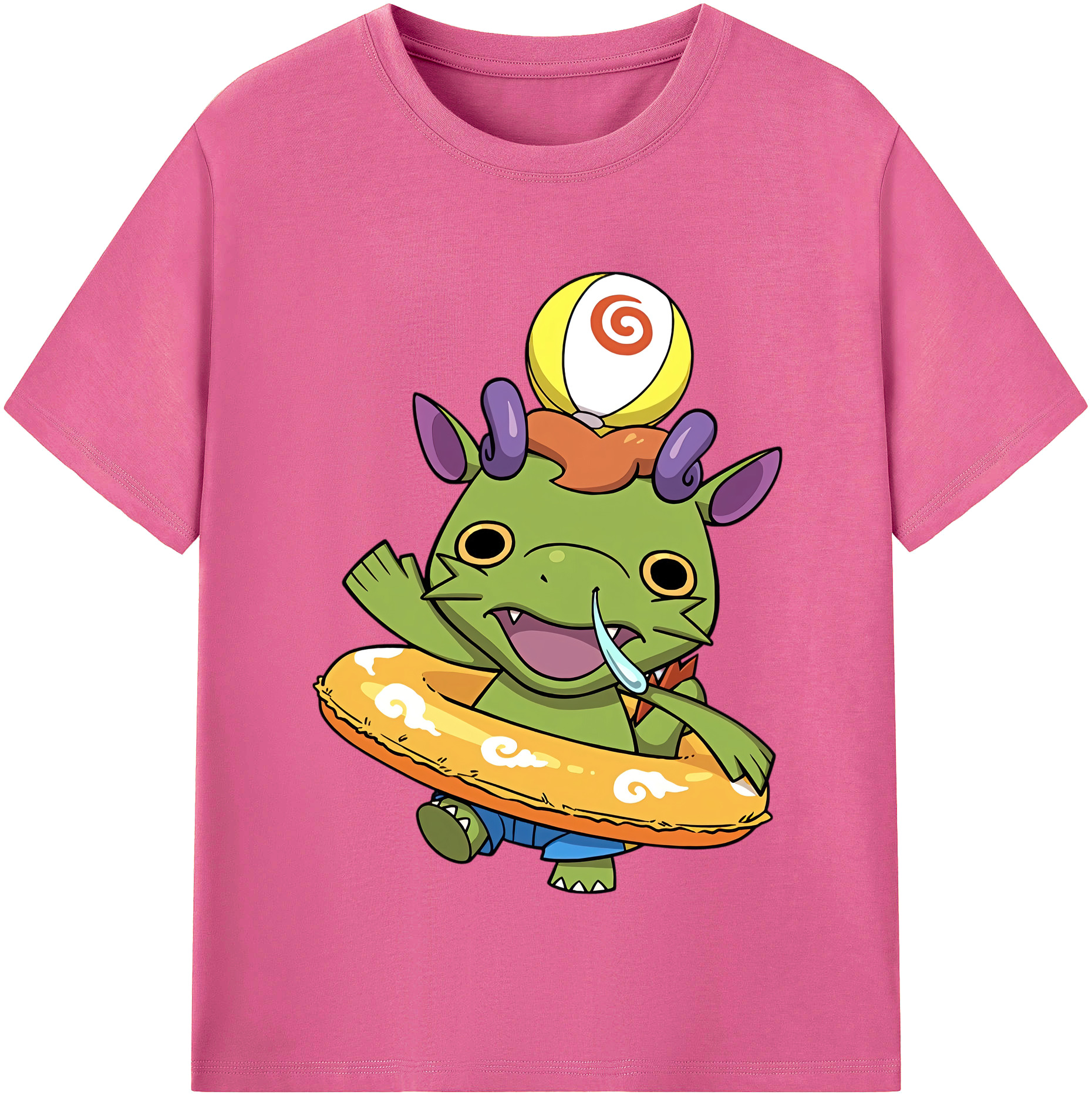 （画像用） 妖怪ウォッチ Yo-kai Watch レディースカジュアルプリントTシャツ（綿100％）