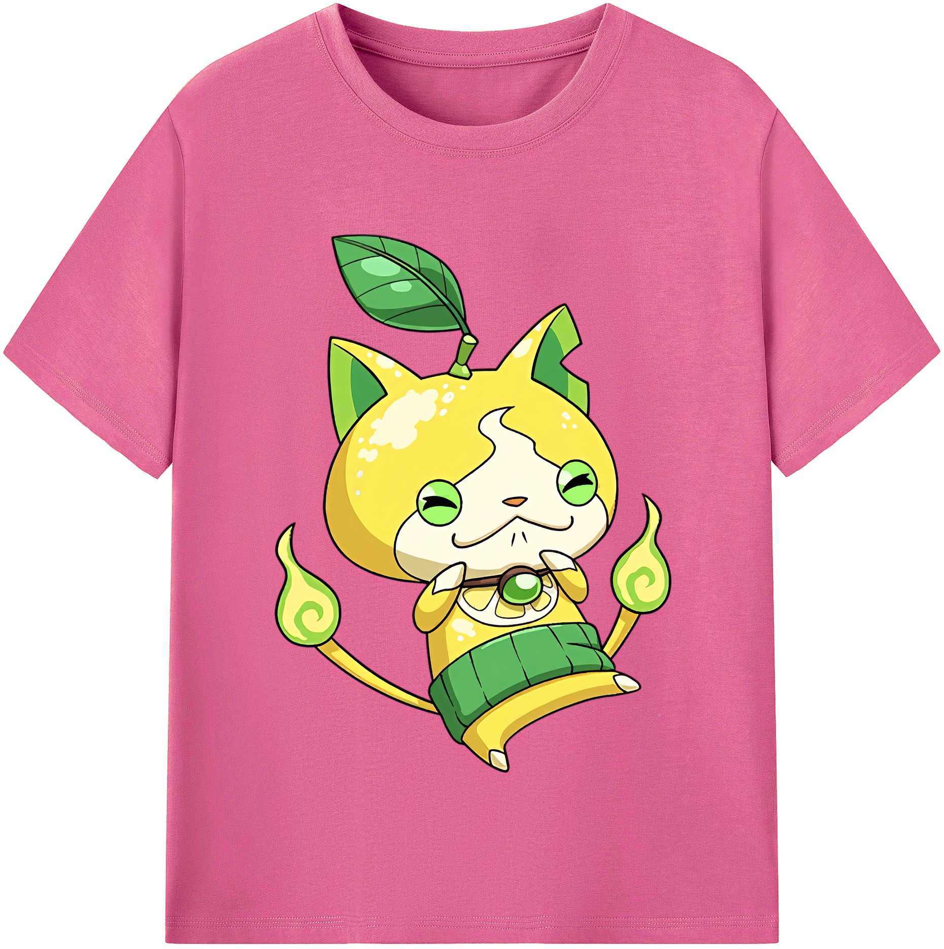 （画像用） 妖怪ウォッチ Yo-kai Watch レディースカジュアルプリントTシャツ（綿100％）