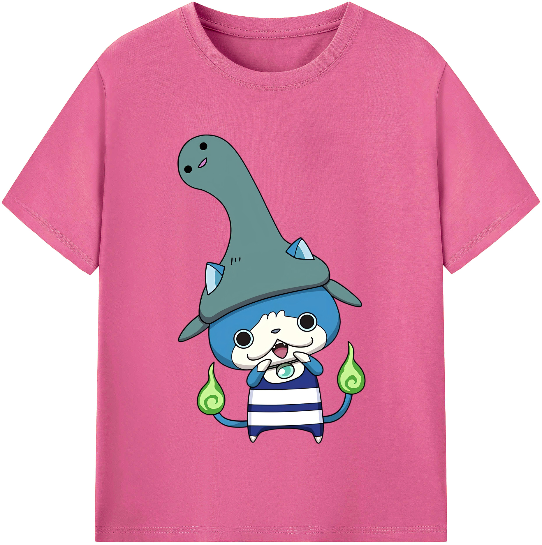 （画像用） 妖怪ウォッチ Yo-kai Watch レディースカジュアルプリントTシャツ（綿100％）