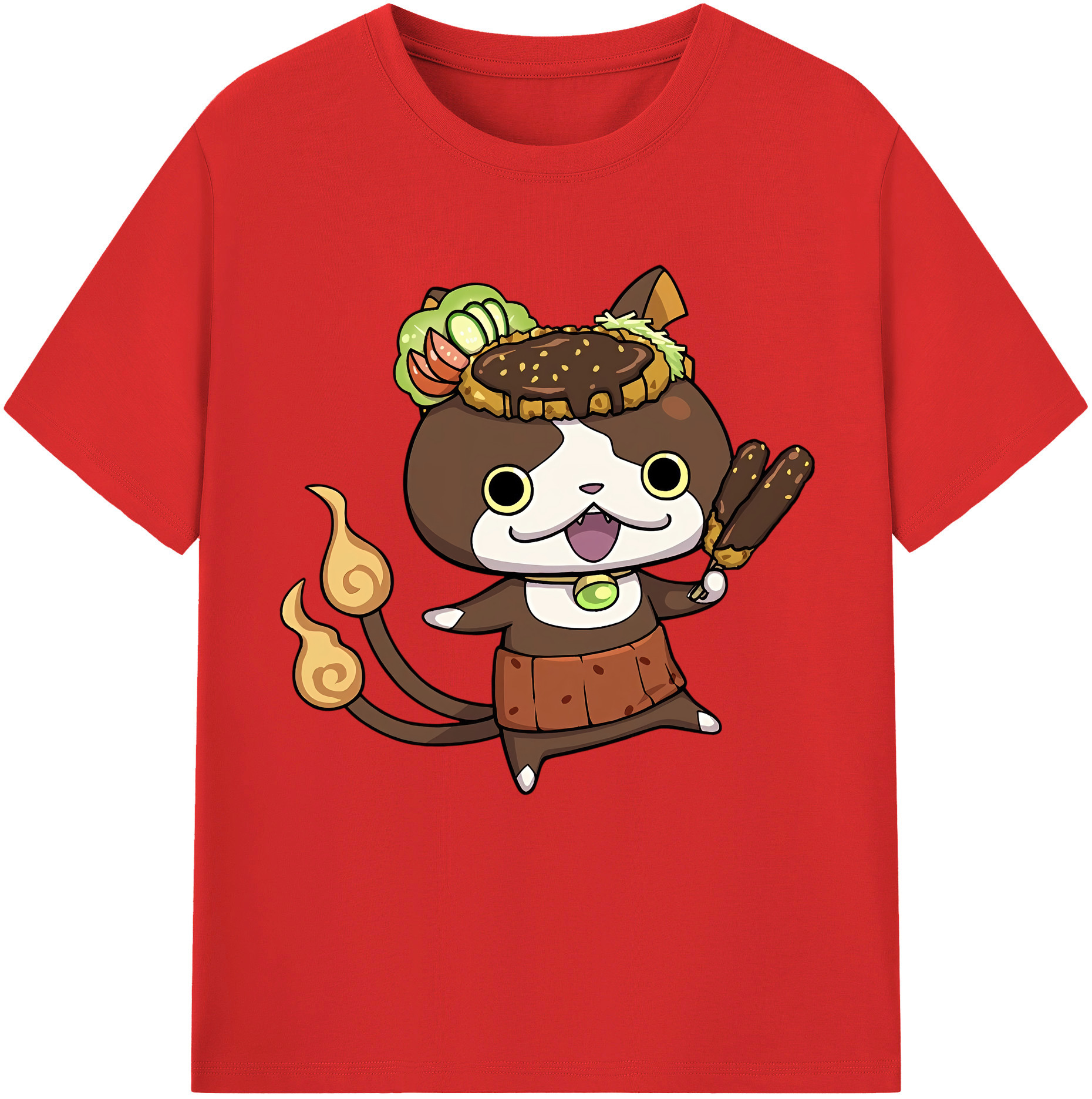 （画像用） 妖怪ウォッチ Yo-kai Watch レディースカジュアルプリントTシャツ（綿100％）