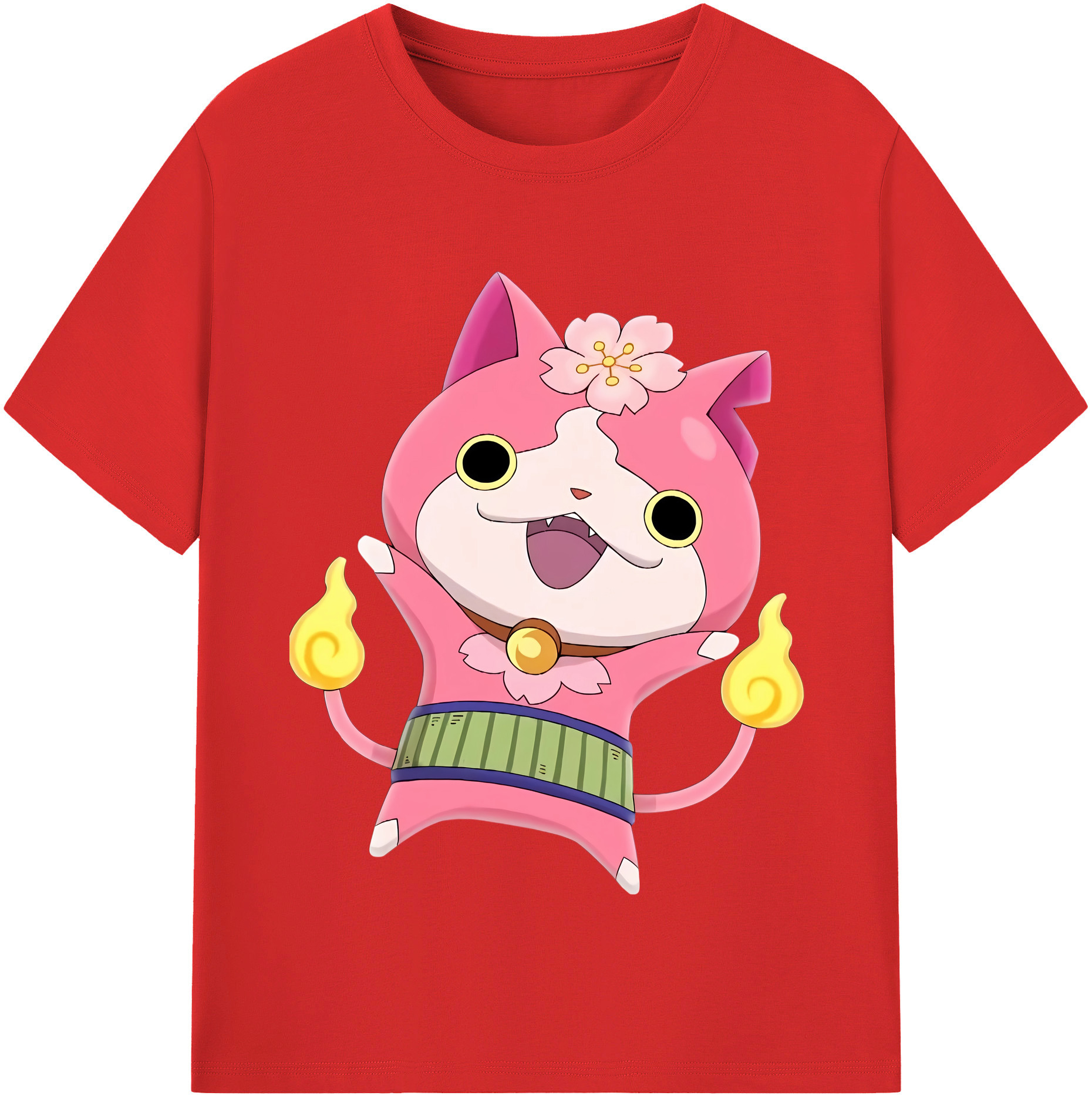 （画像用） 妖怪ウォッチ Yo-kai Watch レディースカジュアルプリントTシャツ（綿100％）