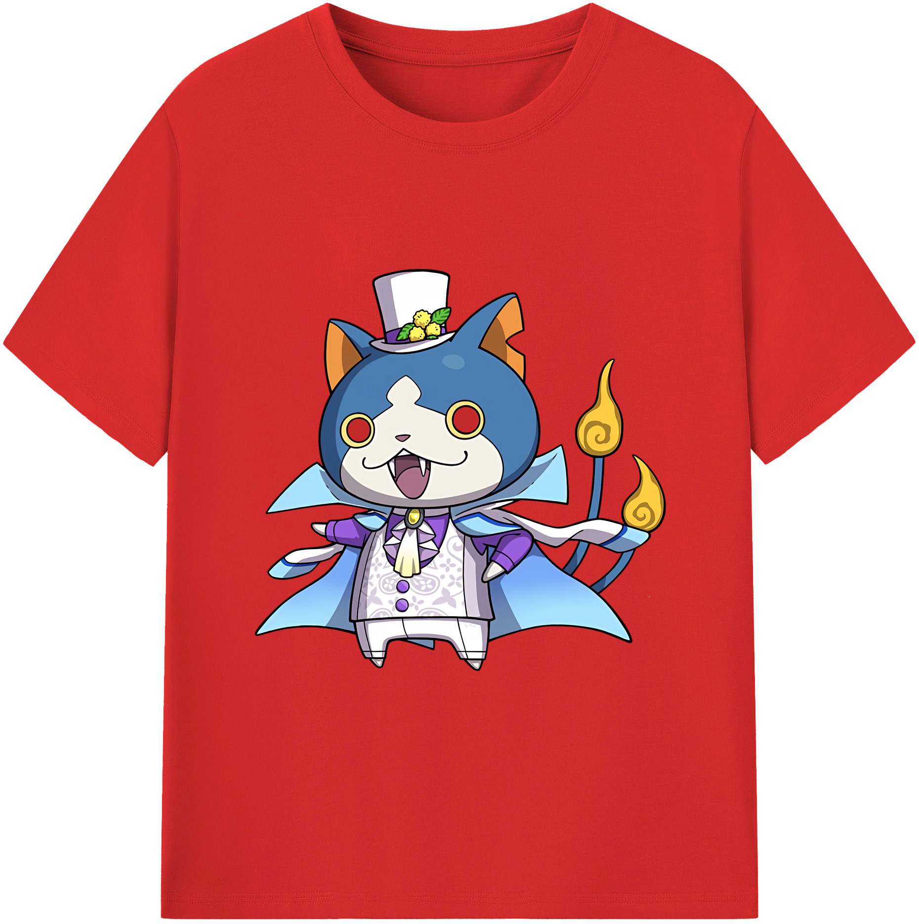 （画像用） 妖怪ウォッチ Yo-kai Watch レディースカジュアルプリントTシャツ（綿100％）