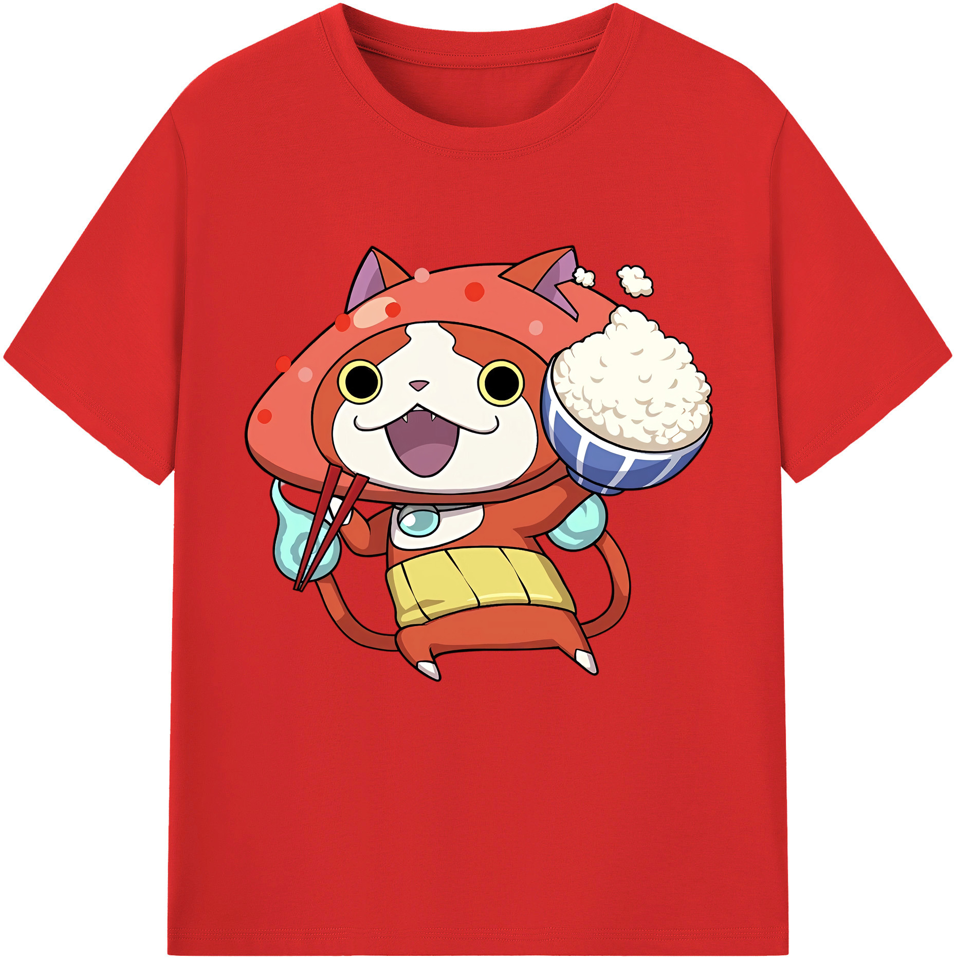 （画像用） 妖怪ウォッチ Yo-kai Watch レディースカジュアルプリントTシャツ（綿100％）