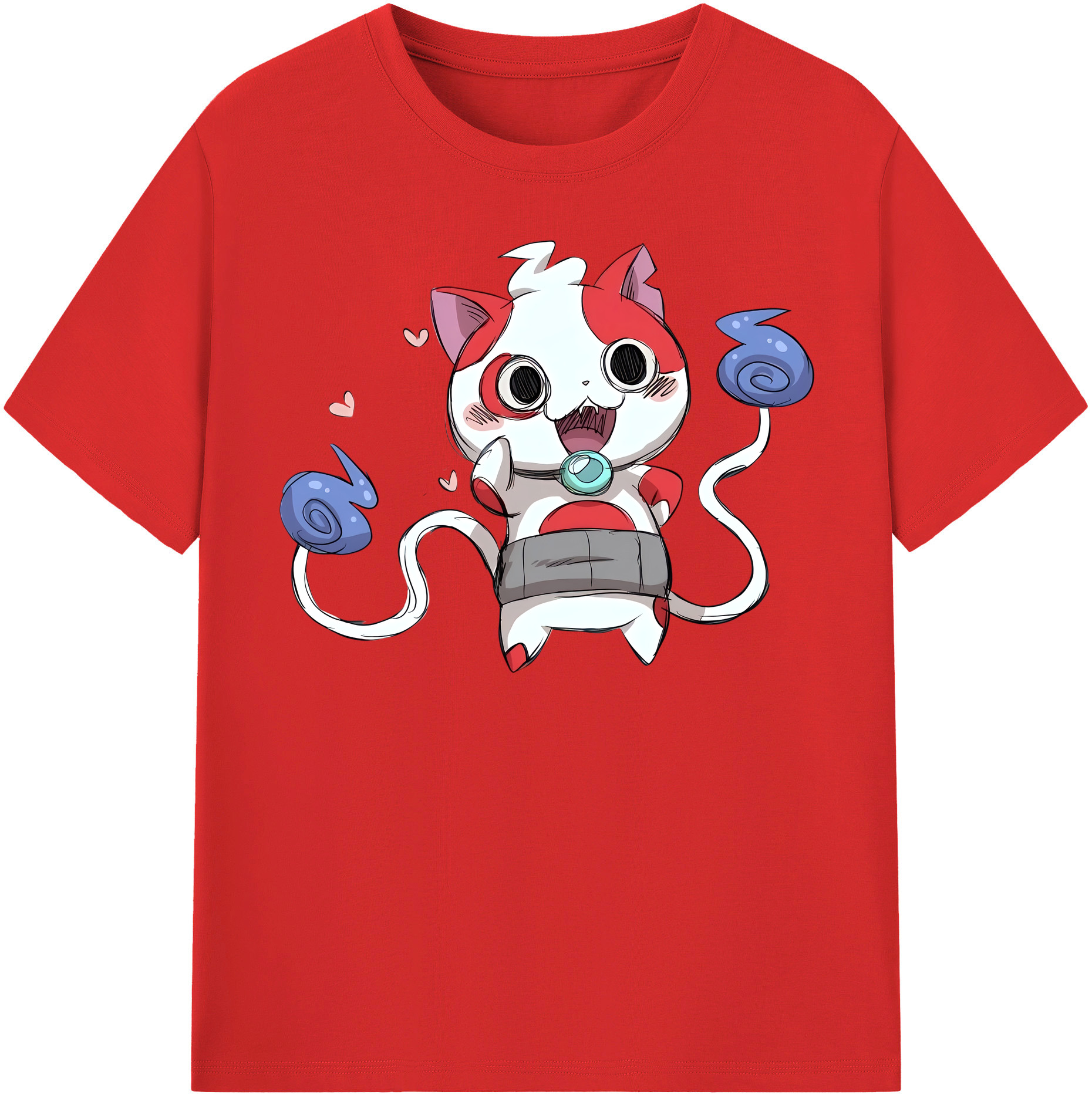 （画像用） 妖怪ウォッチ Yo-kai Watch レディースカジュアルプリントTシャツ（綿100％）