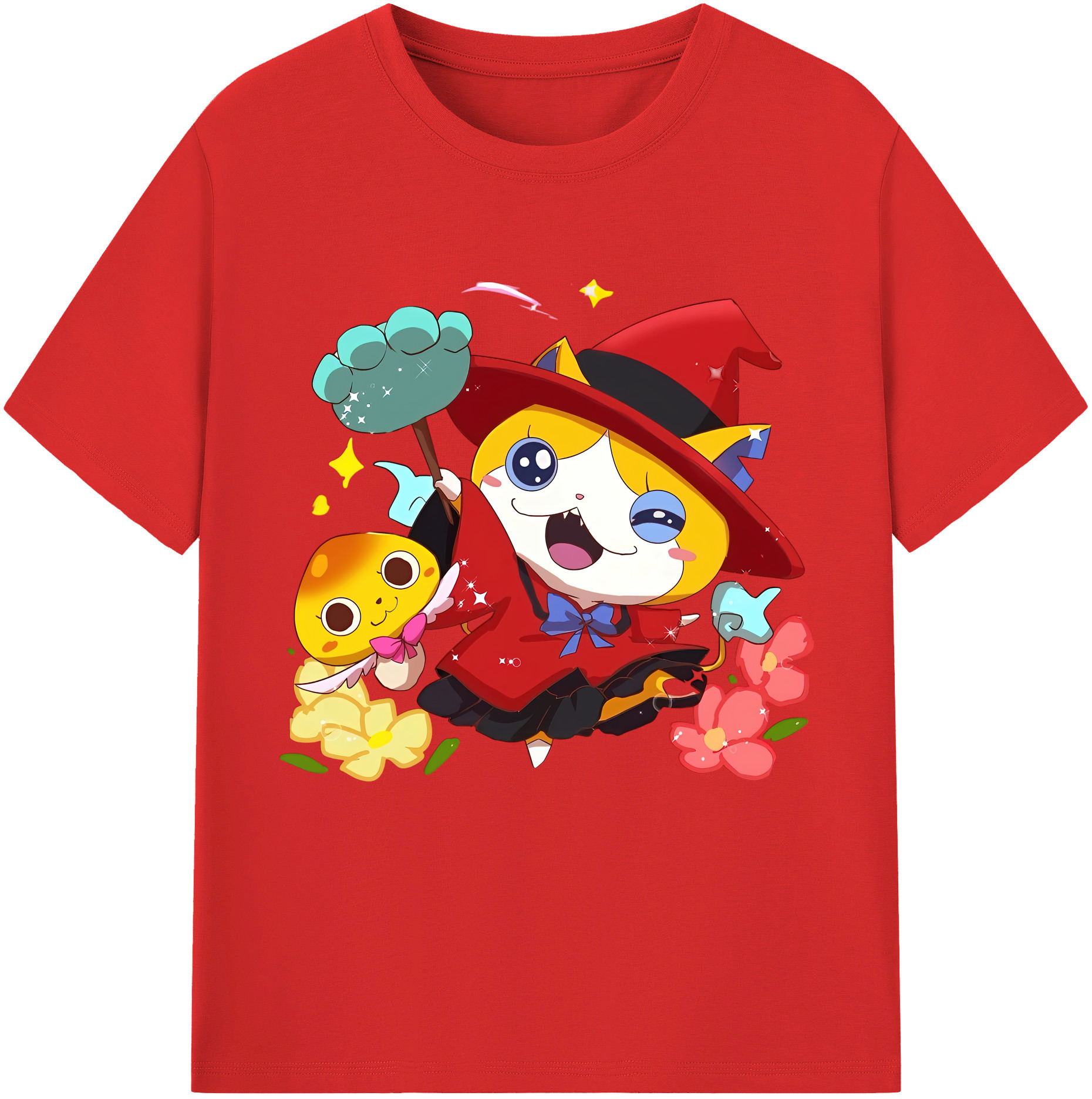 （画像用） 妖怪ウォッチ Yo-kai Watch レディースカジュアルプリントTシャツ（綿100％）