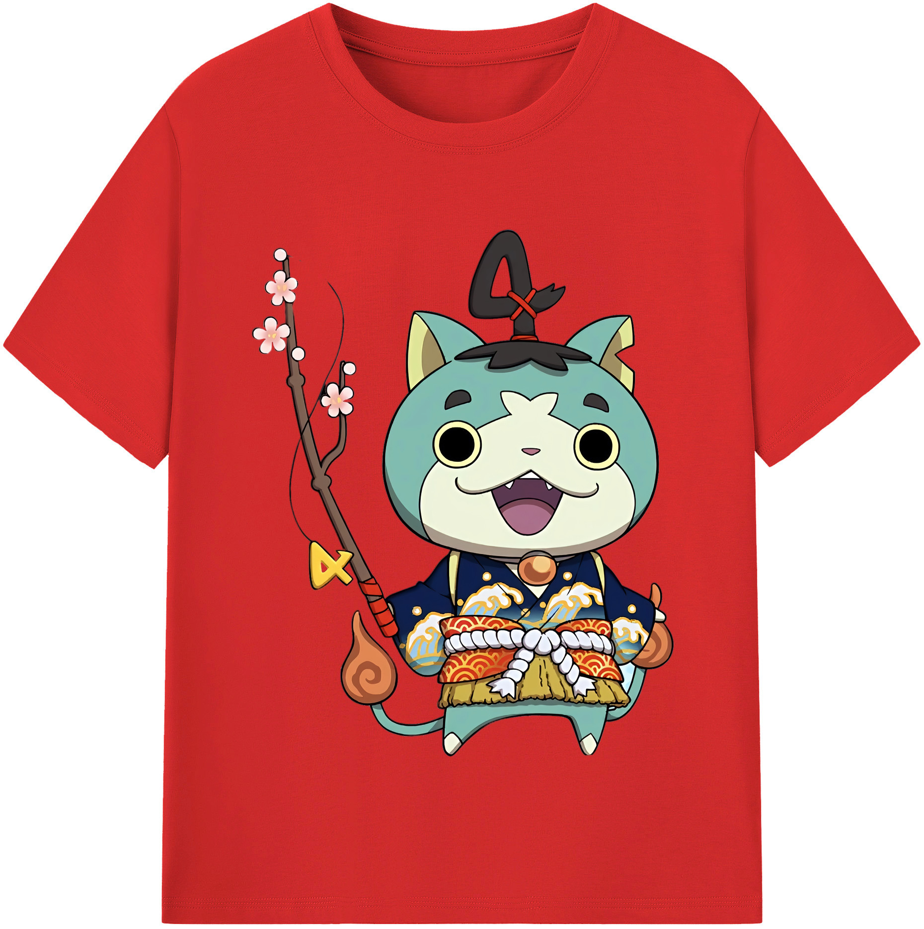 （画像用） 妖怪ウォッチ Yo-kai Watch レディースカジュアルプリントTシャツ（綿100％）