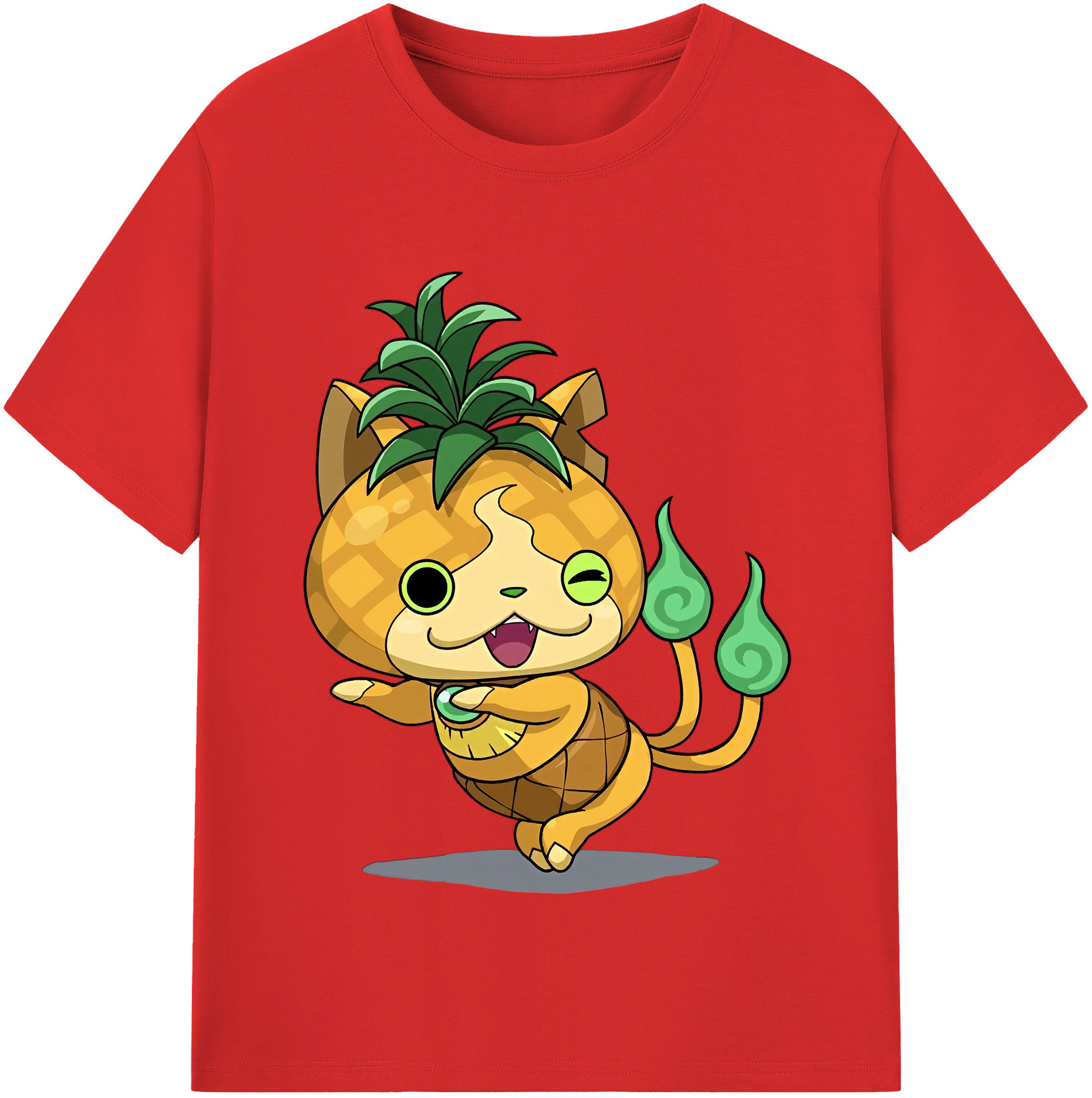 （画像用） 妖怪ウォッチ Yo-kai Watch レディースカジュアルプリントTシャツ（綿100％）