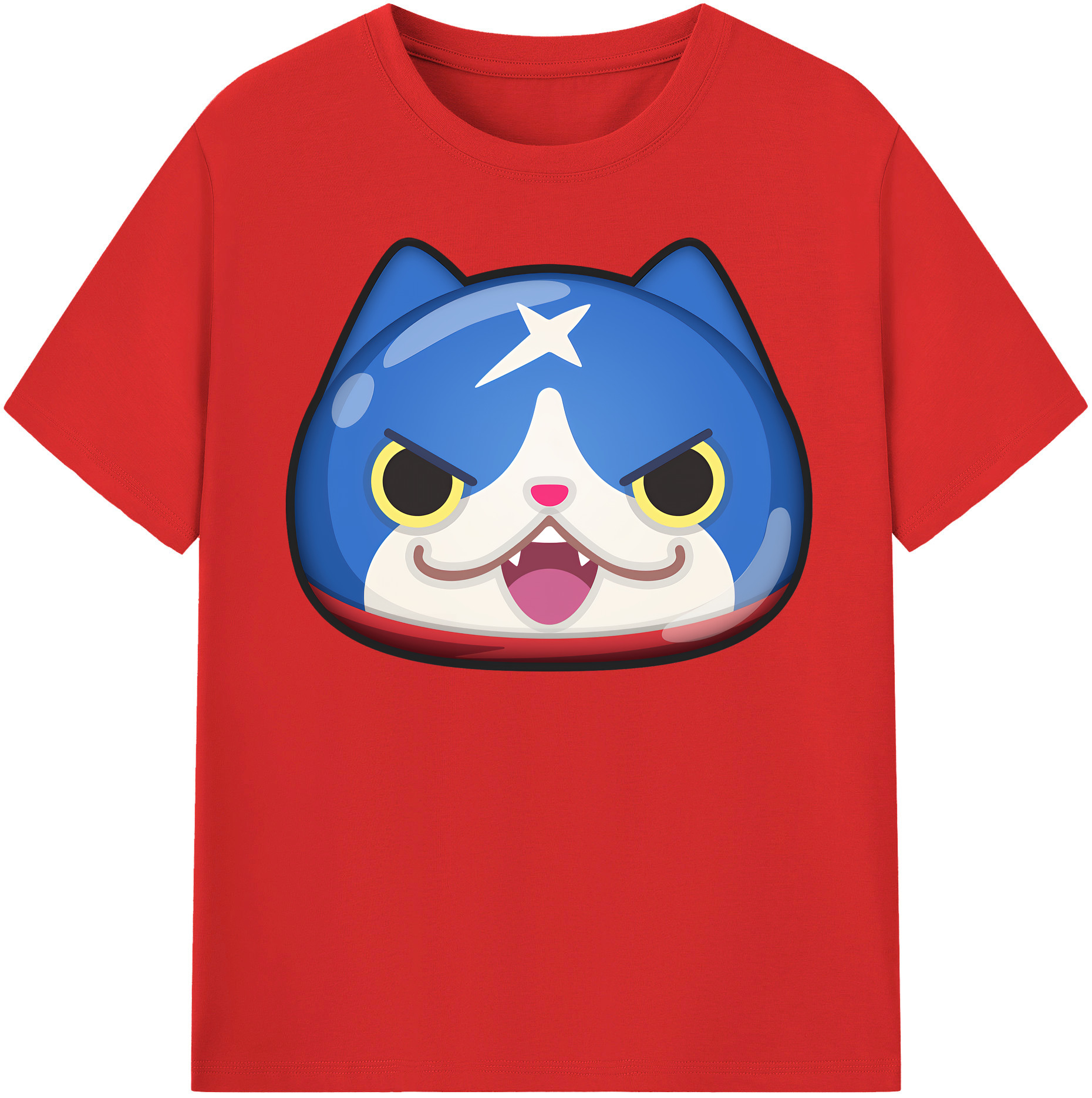 （画像用） 妖怪ウォッチ Yo-kai Watch レディースカジュアルプリントTシャツ（綿100％）