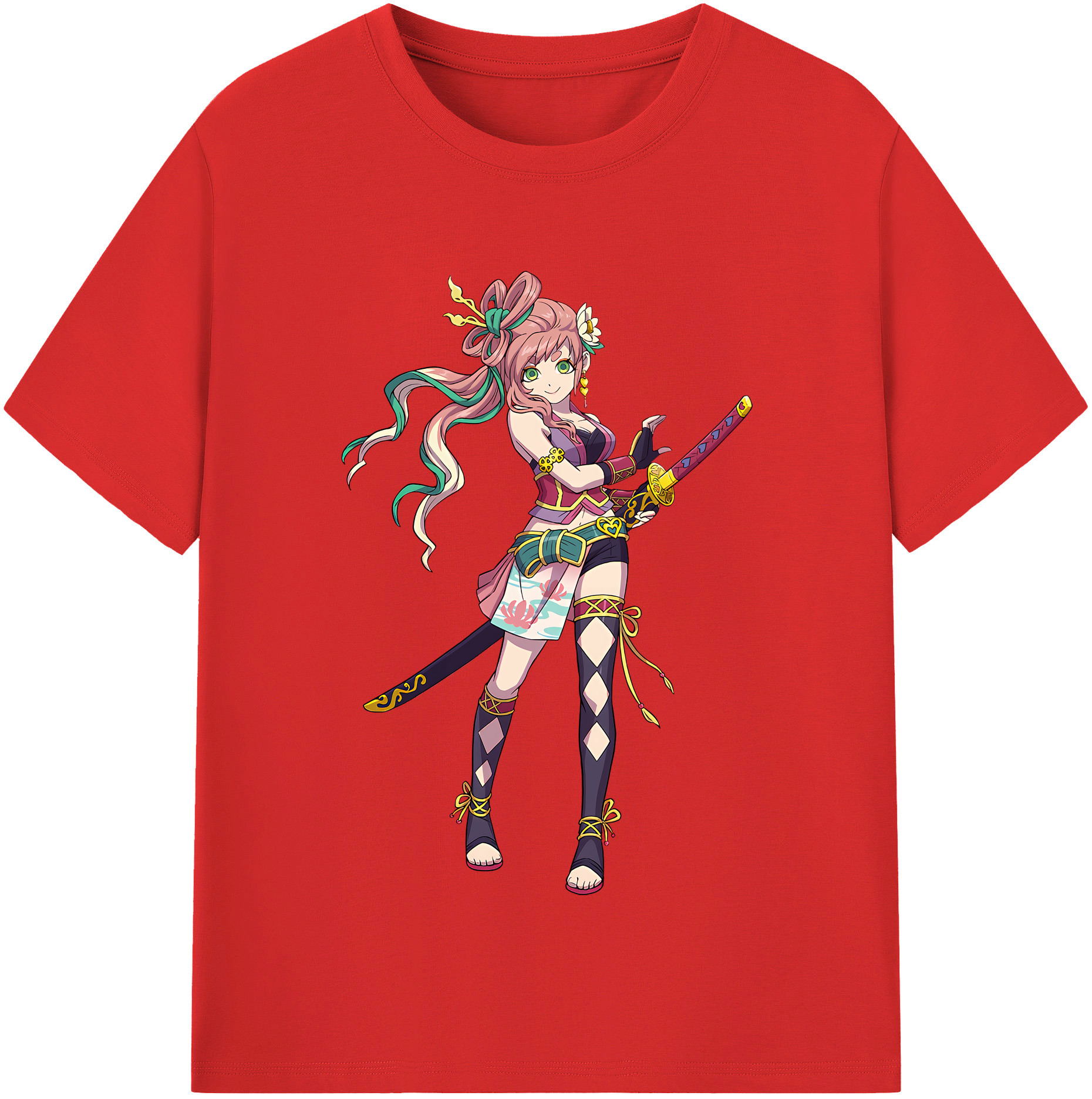 （画像用） 妖怪ウォッチ Yo-kai Watch レディースカジュアルプリントTシャツ（綿100％）