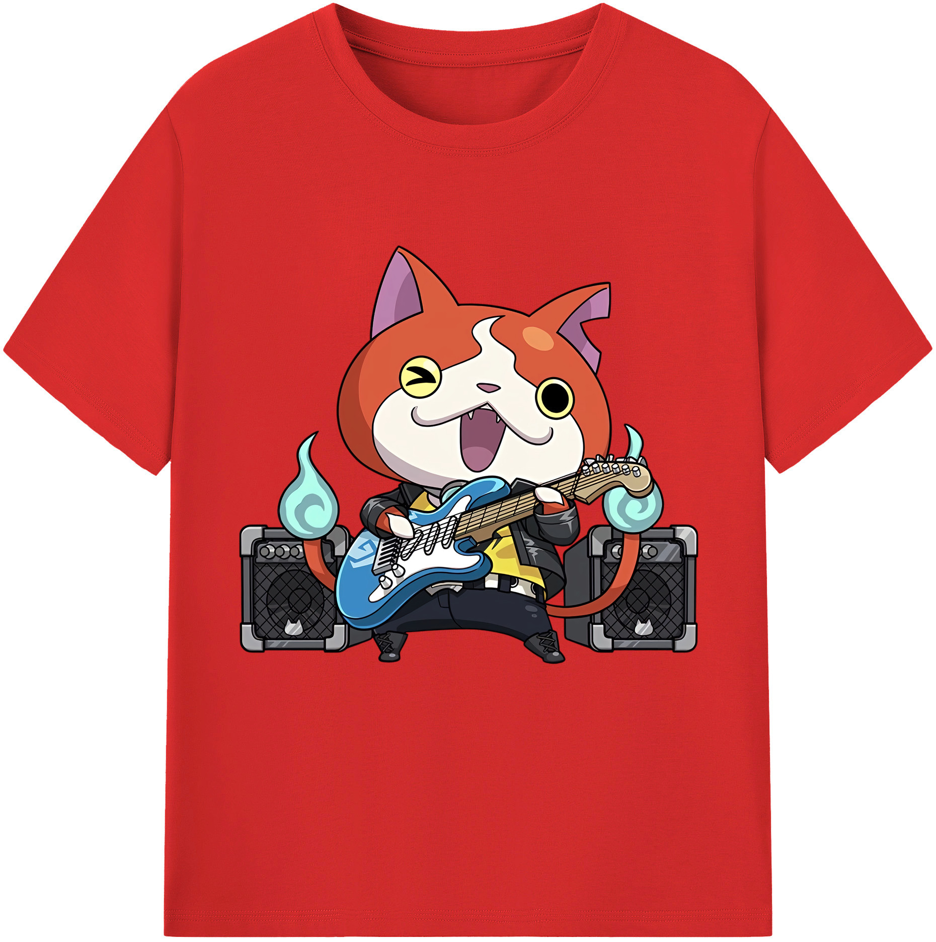 （画像用） 妖怪ウォッチ Yo-kai Watch レディースカジュアルプリントTシャツ（綿100％）