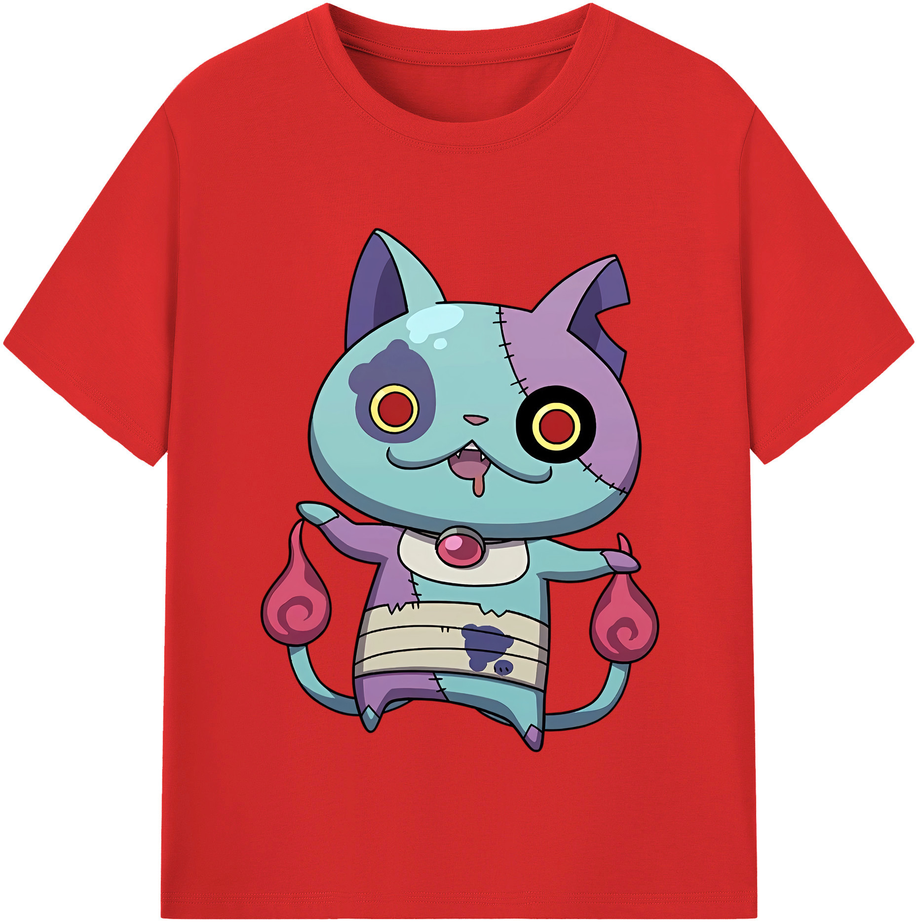 （画像用） 妖怪ウォッチ Yo-kai Watch レディースカジュアルプリントTシャツ（綿100％）