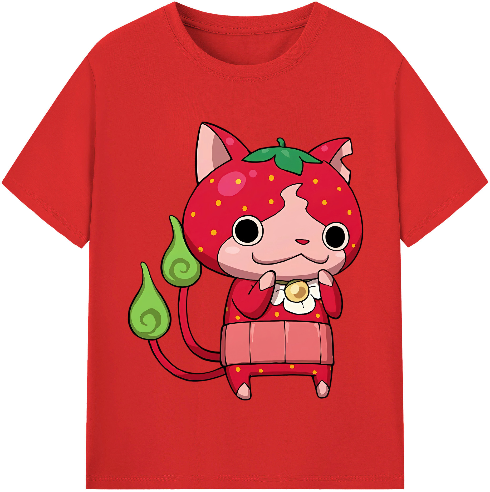 （画像用） 妖怪ウォッチ Yo-kai Watch レディースカジュアルプリントTシャツ（綿100％）
