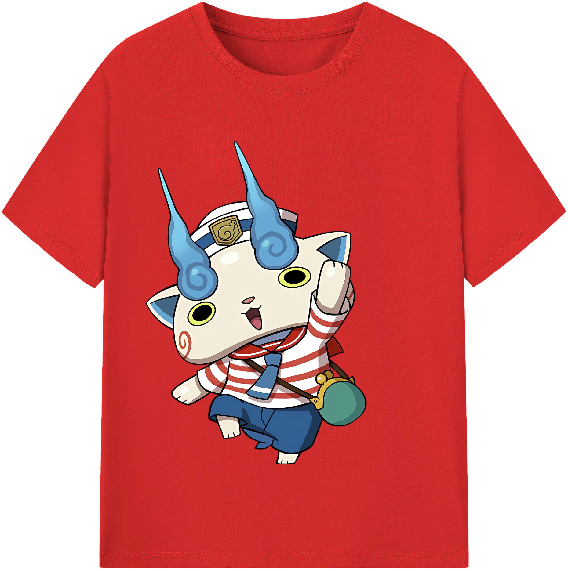 （画像用） 妖怪ウォッチ Yo-kai Watch レディースカジュアルプリントTシャツ（綿100％）
