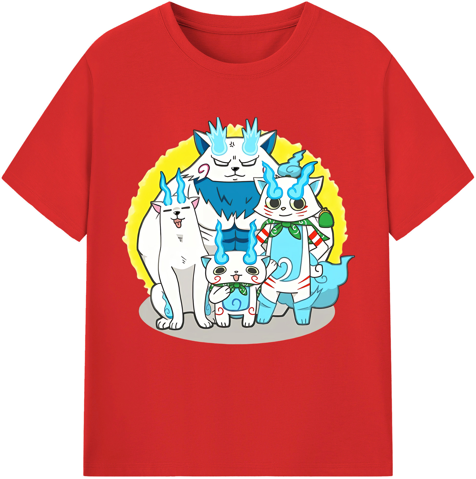 （画像用） 妖怪ウォッチ Yo-kai Watch レディースカジュアルプリントTシャツ（綿100％）